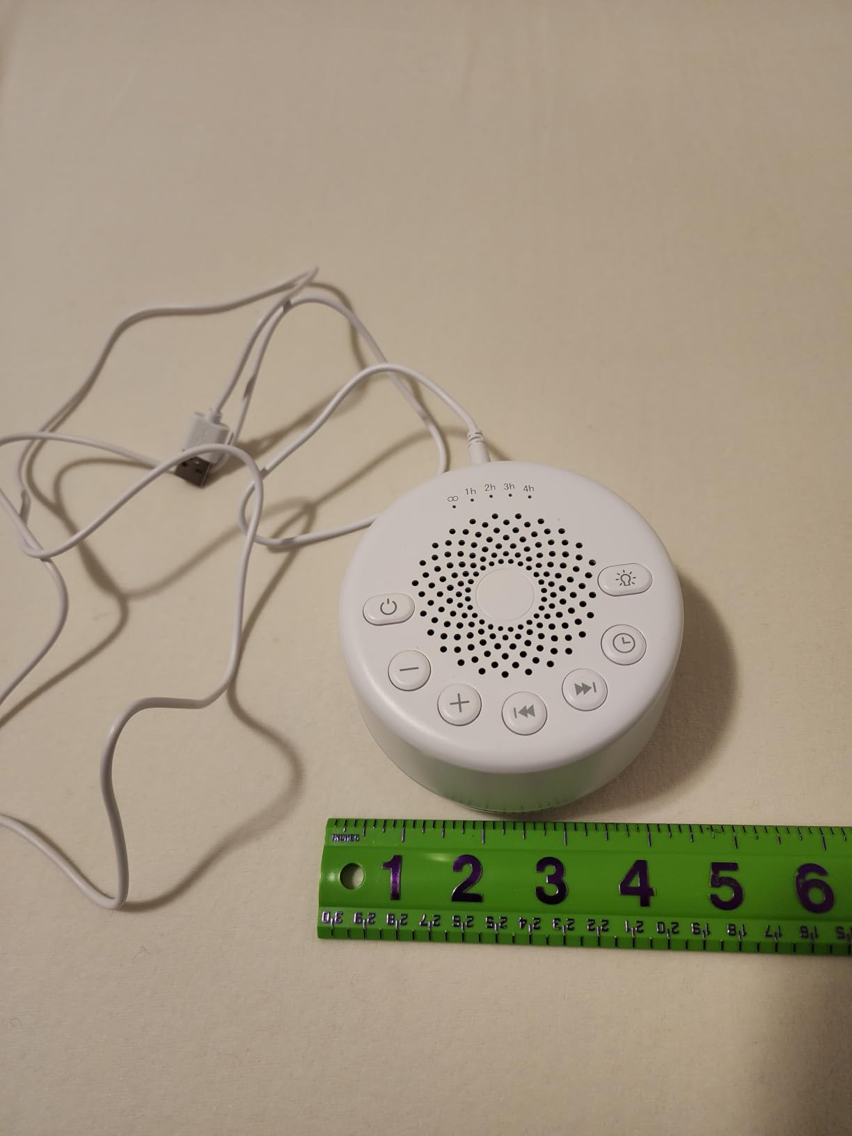 Sound Machine Easysleep White Noise Machine with 25 Soothing Sounds and Night Lights with Memory Function 32 Levels of Volume and 5 Sleep Timer Powered by AC or USB for Sleeping Relaxation (White) customer photo 1