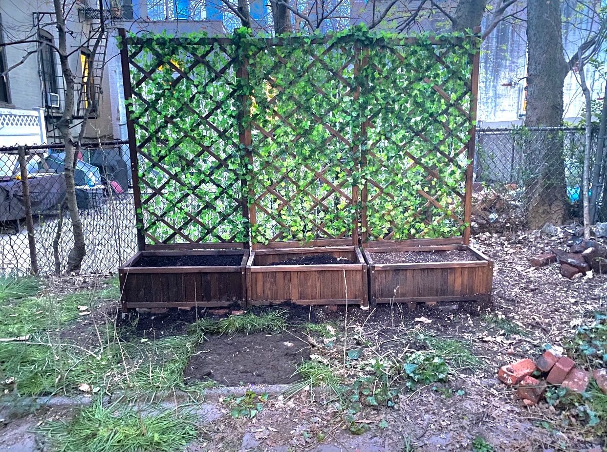 Anraja Raised Garden Bed with Trellis Wooden Flower Standing Planter Box Outdoor Wood Lattice Panels Privacy Screen for Climbing Plant Planting Patio Tomato Vegetable Herb Balcony Porch 67