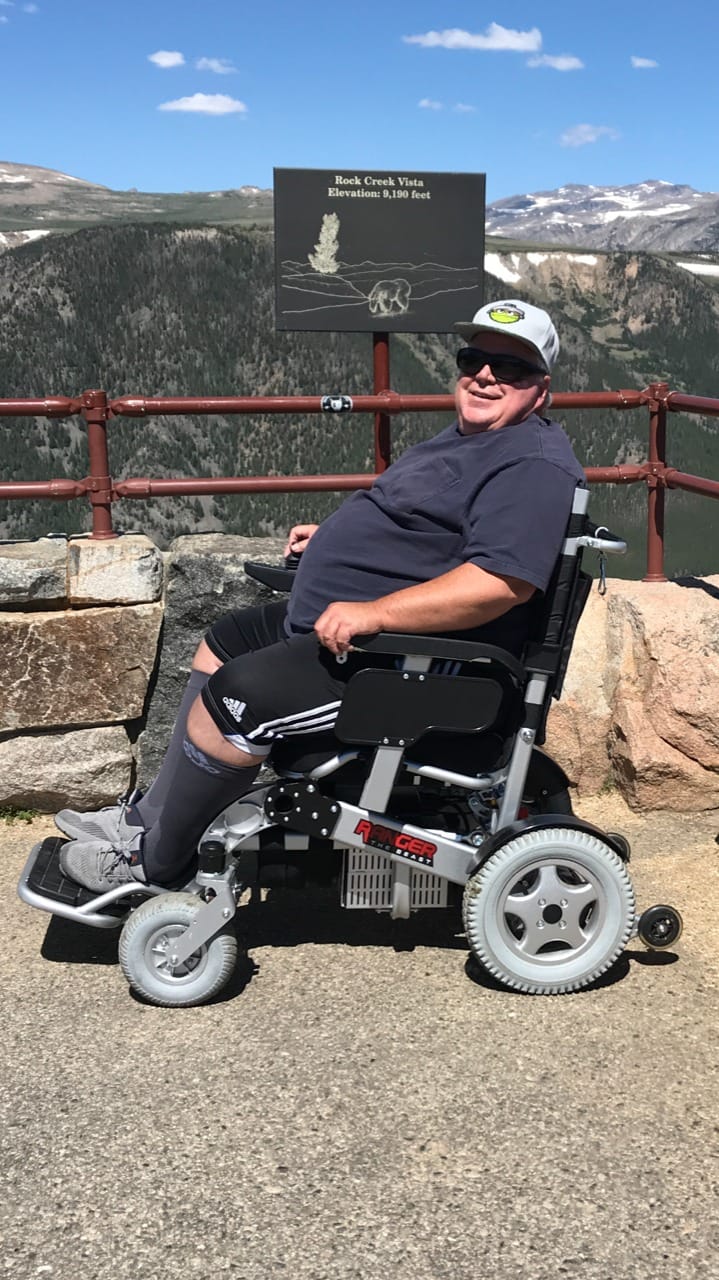 Porto Mobility Ranger The Beast Ultra Heavy Duty Foldable Electric Wheelchair Holds 500lbs 400W Horse Power Dual Motor Folding All Terrain Power Wheelchair customer photo 1