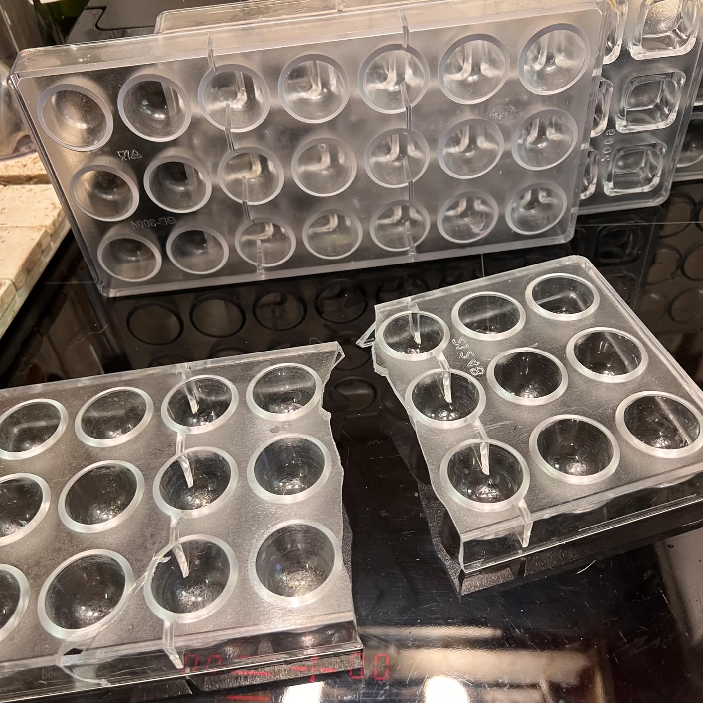 Grainrain polycarbonate chocolate mold polycarbonate chocolate bar mould Bullet Clear Hard Plastic candy pastry tools - Big Size (19322) customer photo 1