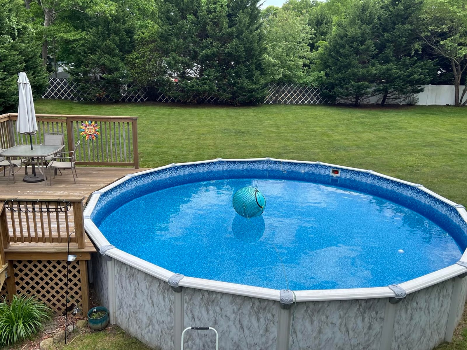 Winter Pool Cover 24 ft Round for Above Ground | Extra Thick & Durable Above-Ground Pool Cover | Sapphire Series of Premium Cold- and UV-Resistant Pool Cover | by Yankee Pool Pillow customer photo 2
