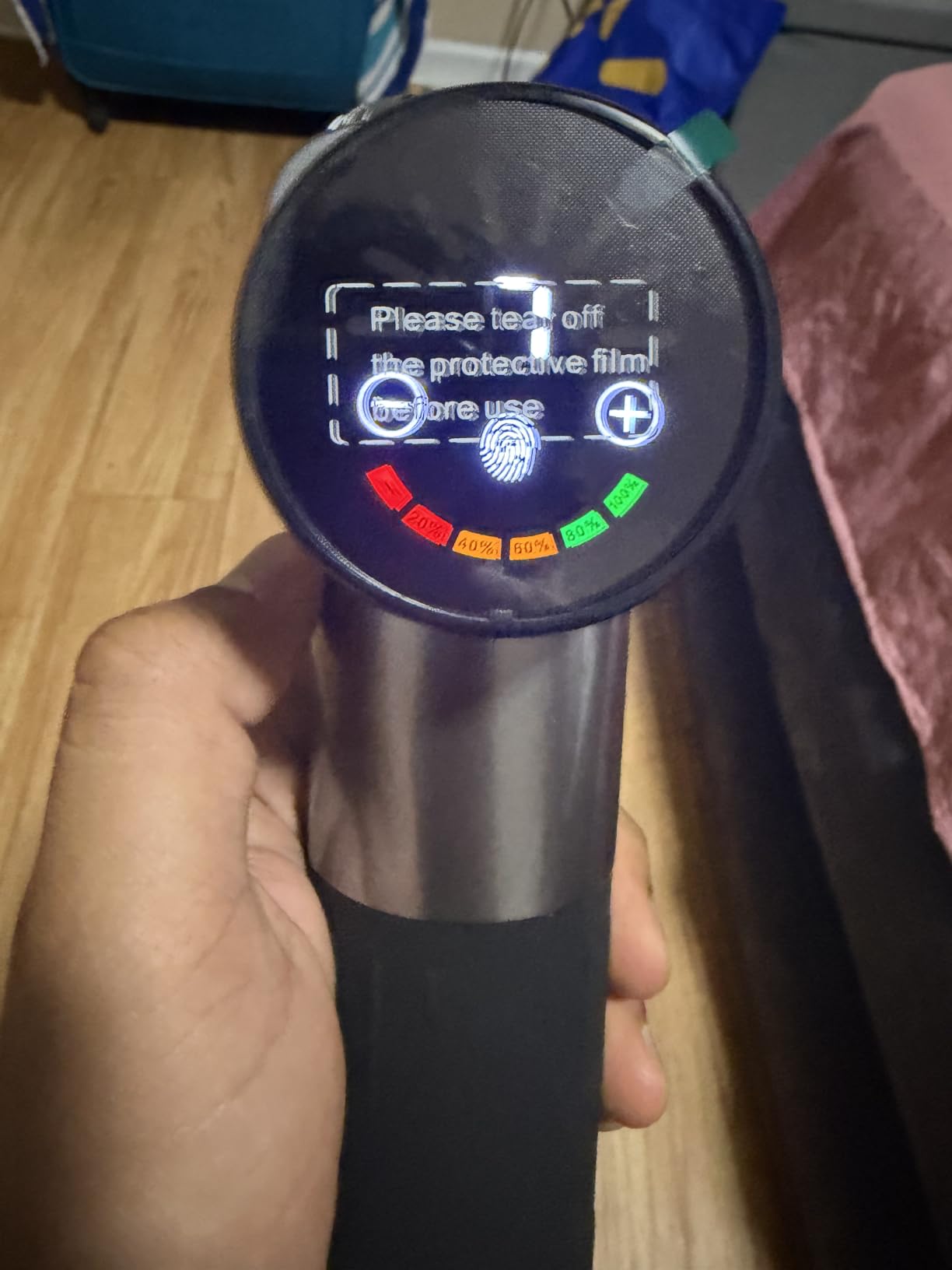 TOLOCO Massage Gun, Deep Tissue Back Massage for Athletes for Pain Relief, Percussion Massager with 10 Massages Heads & Silent Brushless Motor, Fathers Day Dad Gifts, Grey customer photo 2