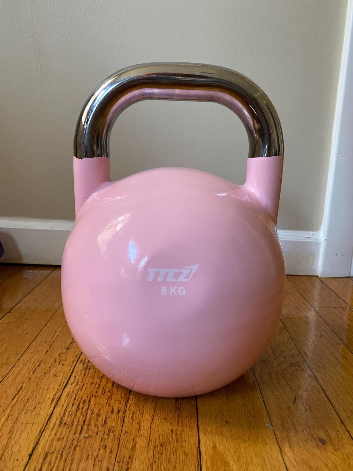 POWERT Competition Kettlebell | Premium Quality Coated Steel | Ergonomic Design | Color Coded | Single customer photo 1