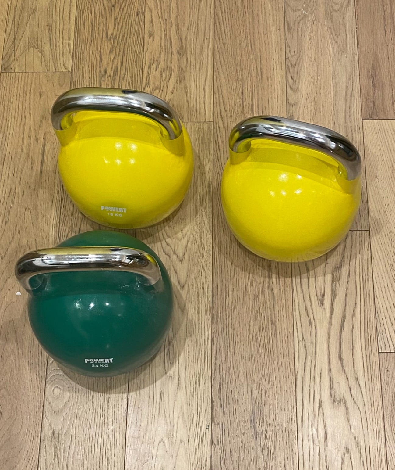POWERT Competition Kettlebell | Premium Quality Coated Steel | Ergonomic Design | Color Coded | Single customer photo 2