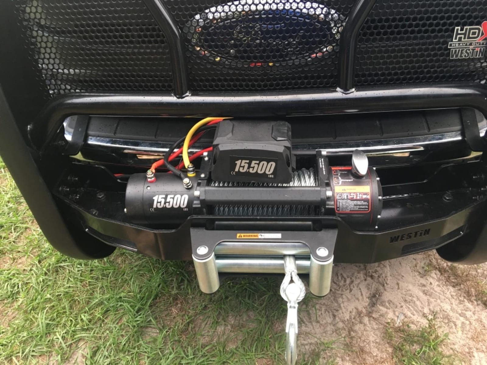 VEVOR 13,500 lb Electric Truck Winch 12V DC 3/8 in x 80 ft Synthetic Rope Aluminum Fairlead Wireless & Wired Remote Control, 13500 lbs, IP55 Waterproof Towing for Off Road Jeep SUV Boat customer photo 1