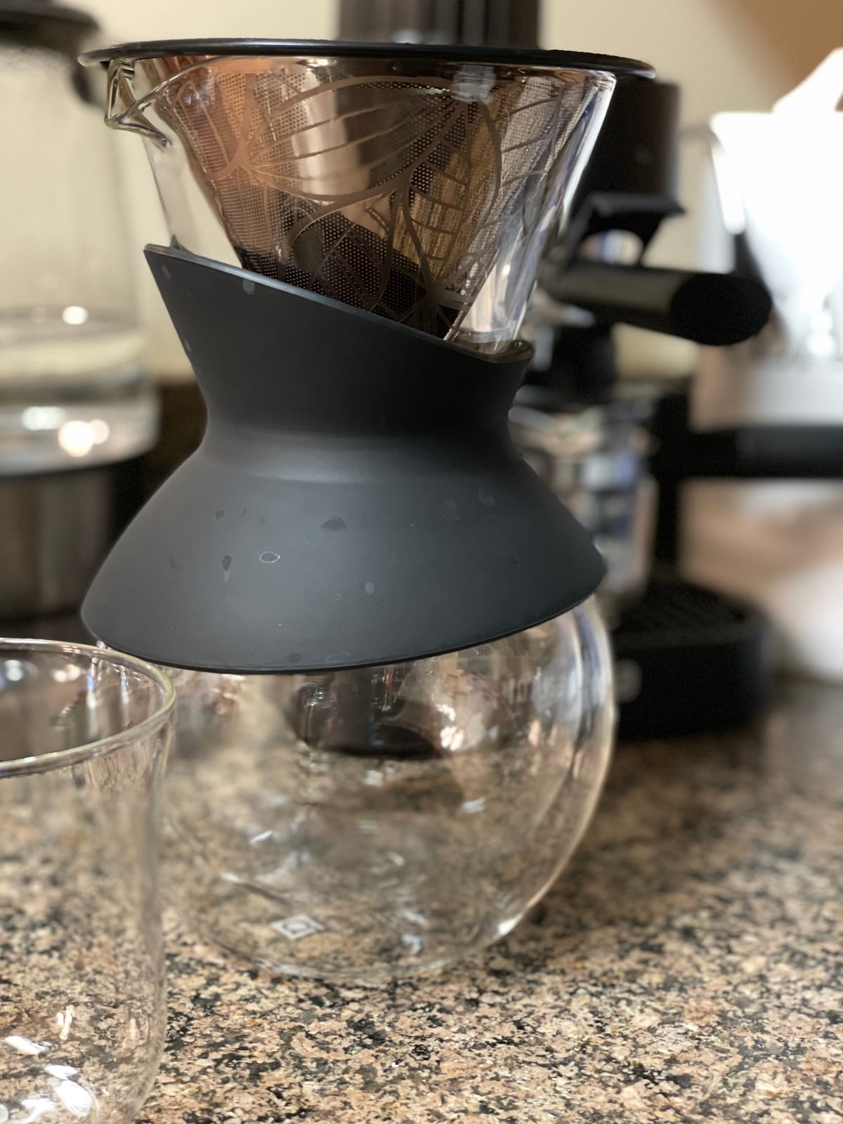 Compatible with Chemex, Hario V60 Pour Over Coffee Filter, Coffee Dripper | 304 Stainless Steel Reusable Coffee Filter, Paperless Permanent Metal Mesh Cone, Wide Stable Base, Zero Waste Brewing customer photo 1