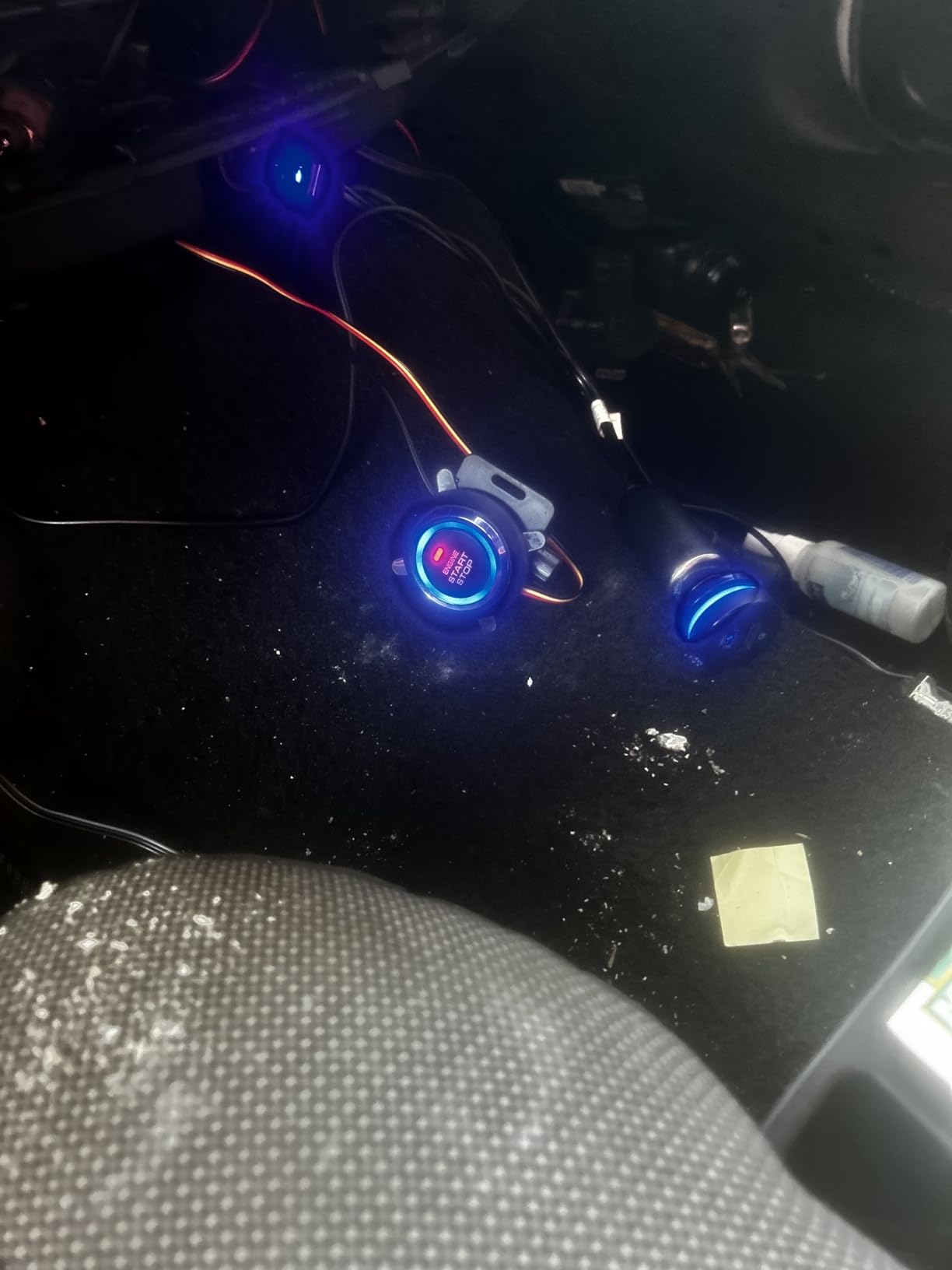 1. Car Keyless Entry Security Alarm System + 2. Remote Engine Starter + 3. Push to Start Stop Iginition Kit Button, 3 in 1 Car Alarm customer photo 1