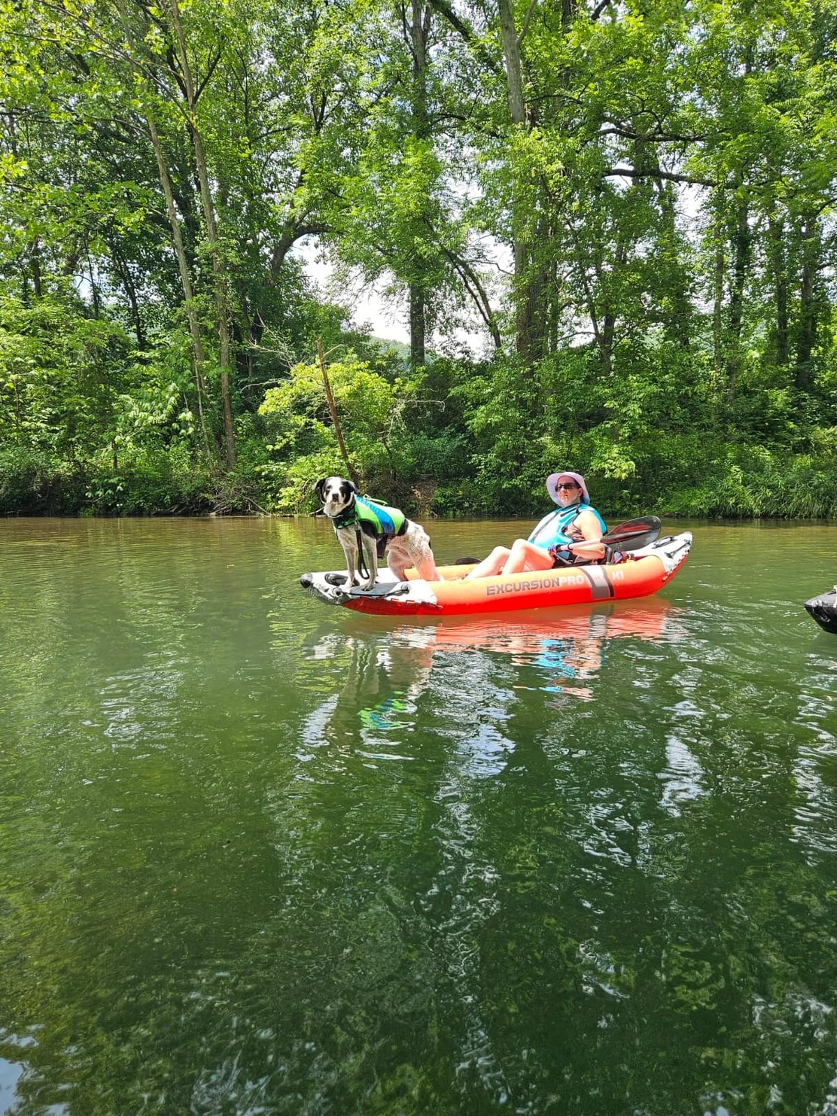 INTEX 68303EP Excursion Pro K1 Inflatable Kayak Set: Includes Deluxe 86in Kayak Paddles and High-Output Pump - SuperTough PVC - Adjustable Bucket Seat - 1-Person - 220lb Weight Capacity customer photo 2