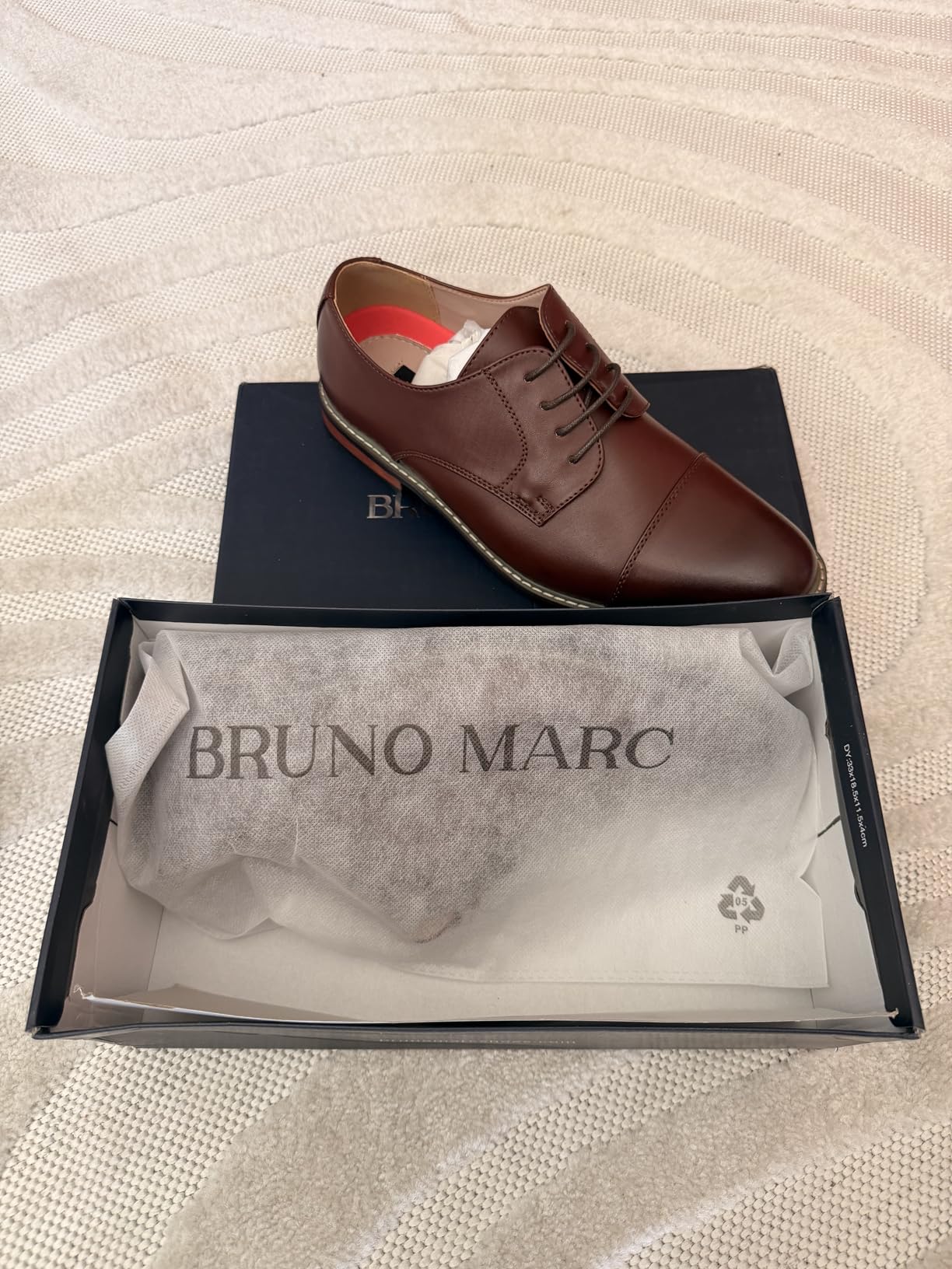 Bruno Marc Men's Prince Classic Modern Formal Oxford Wingtip Lace-Up Dress Shoes customer photo 1