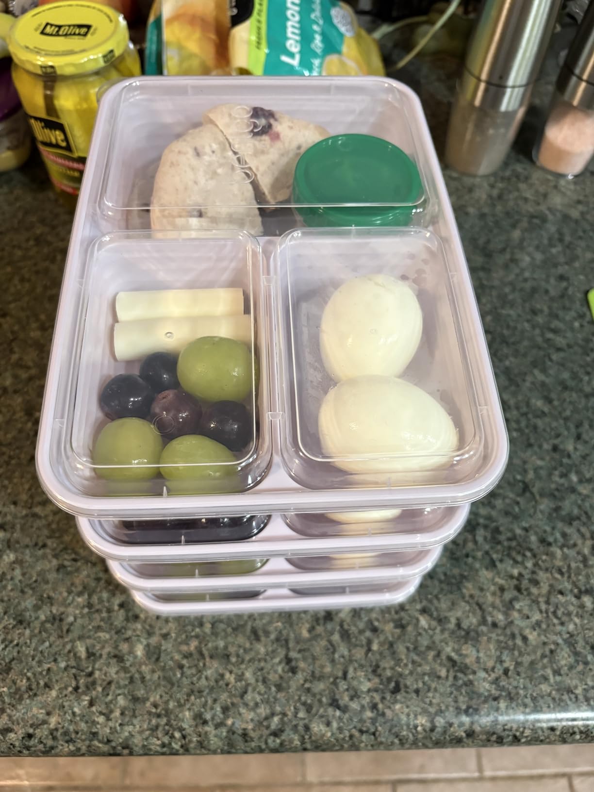 Bentgo Prep 3-Compartment Meal Prep Containers with Lids, 20 Piece Set | 4-Cup Capacity, Portion Control, Stackable, Microwave, Freezer & Dishwasher-Safe, PFAS & BPA-Free (Navy Blue) customer photo 1