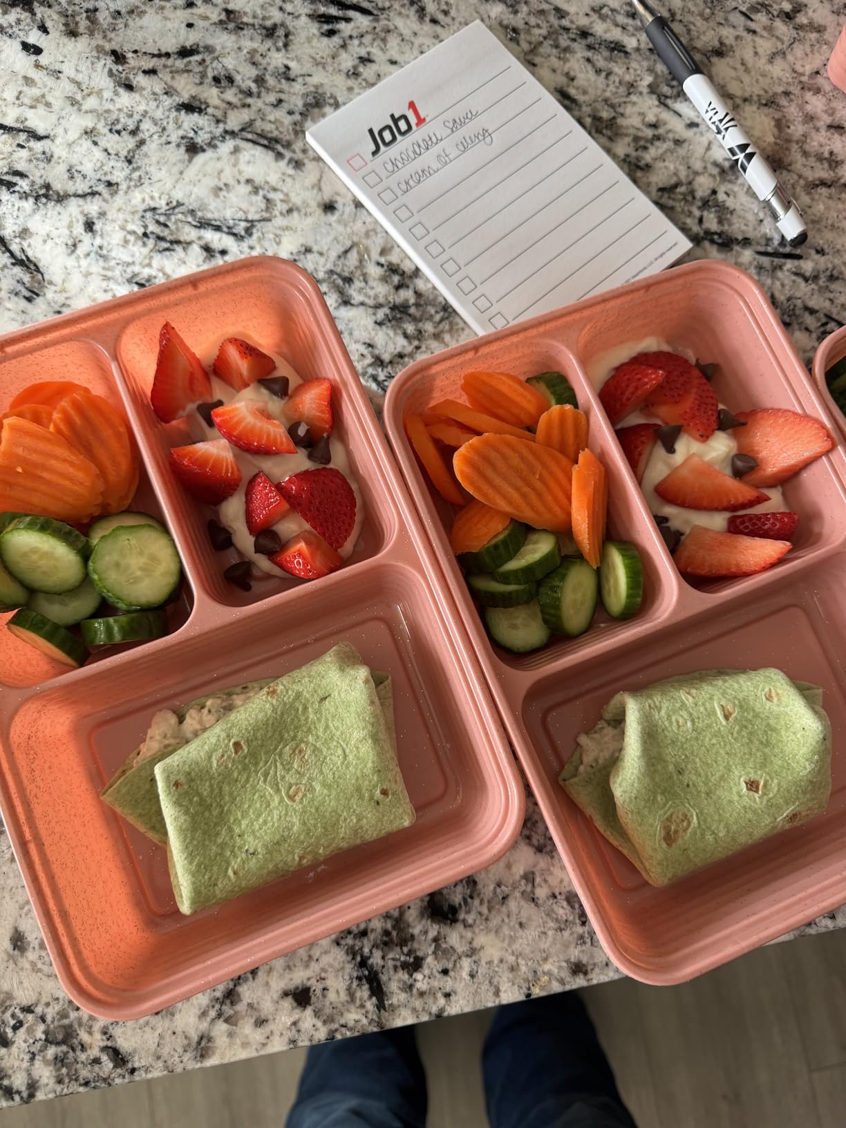 Bentgo Prep 3-Compartment Meal Prep Containers with Lids, 20 Piece Set | 4-Cup Capacity, Portion Control, Stackable, Microwave, Freezer & Dishwasher-Safe, PFAS & BPA-Free (Navy Blue) customer photo 2