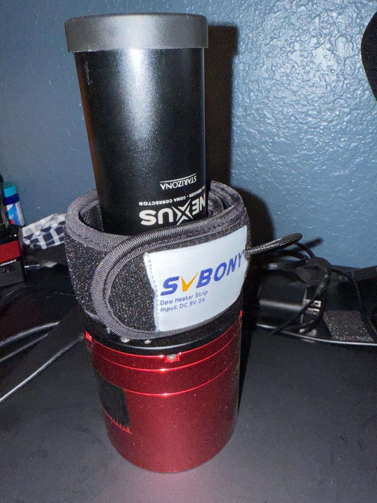 SVBONY SV172 Dew Heater, Lens Warmer 240mm, Universal for Telescope Camera | Strong Medium Weak 3 Gear Regulator Temperature, USB port, Prevents Lens from Dew, Fog and Condensation for Astrophotography customer photo 2