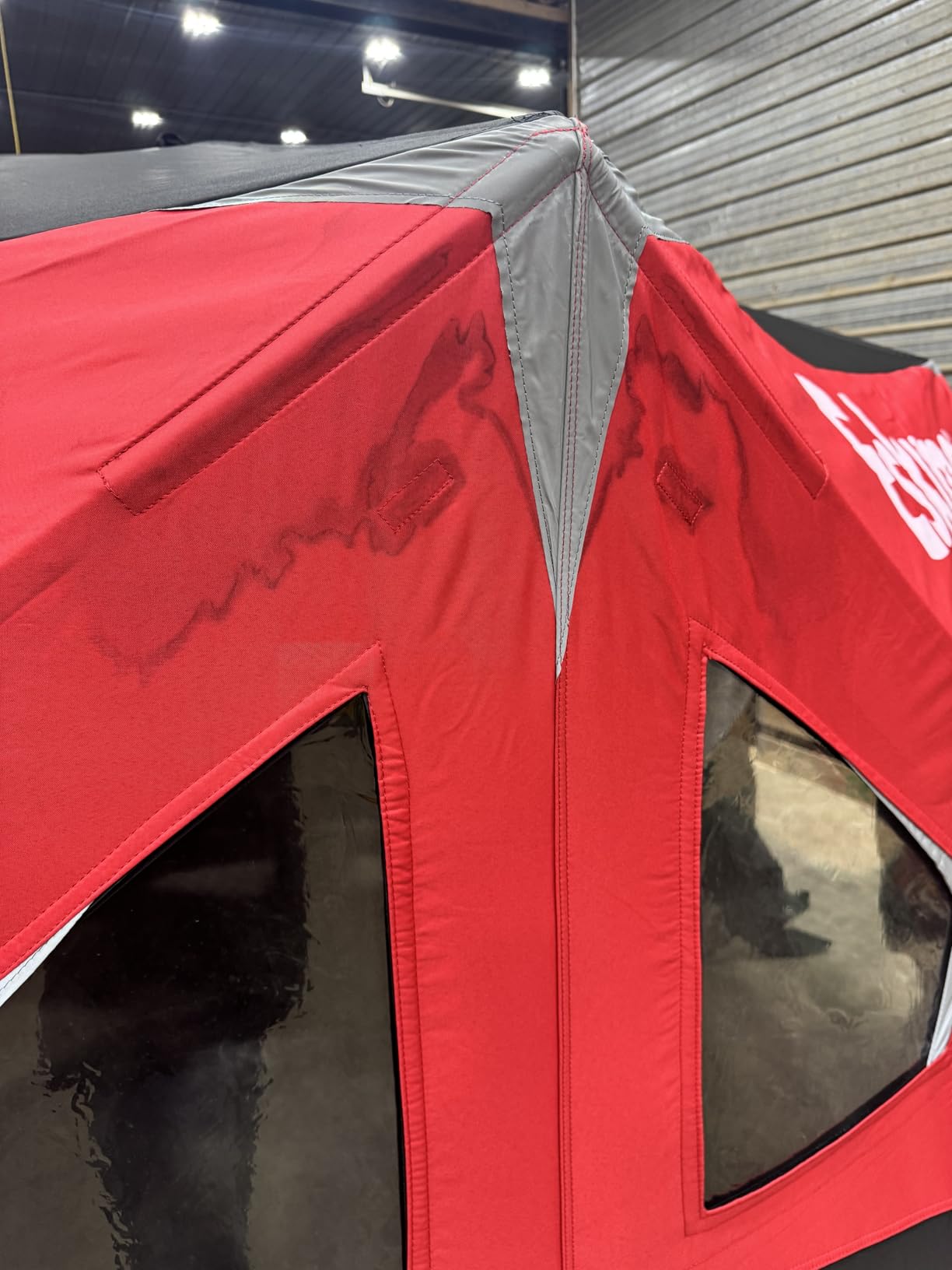 Eskimo Outbreak Portable Pop-Up Ice Fishing Shelter, Stormshield Insulated Fabric, No Trip Door, Durable Hub Design, Deluxe Tie Downs customer photo 2
