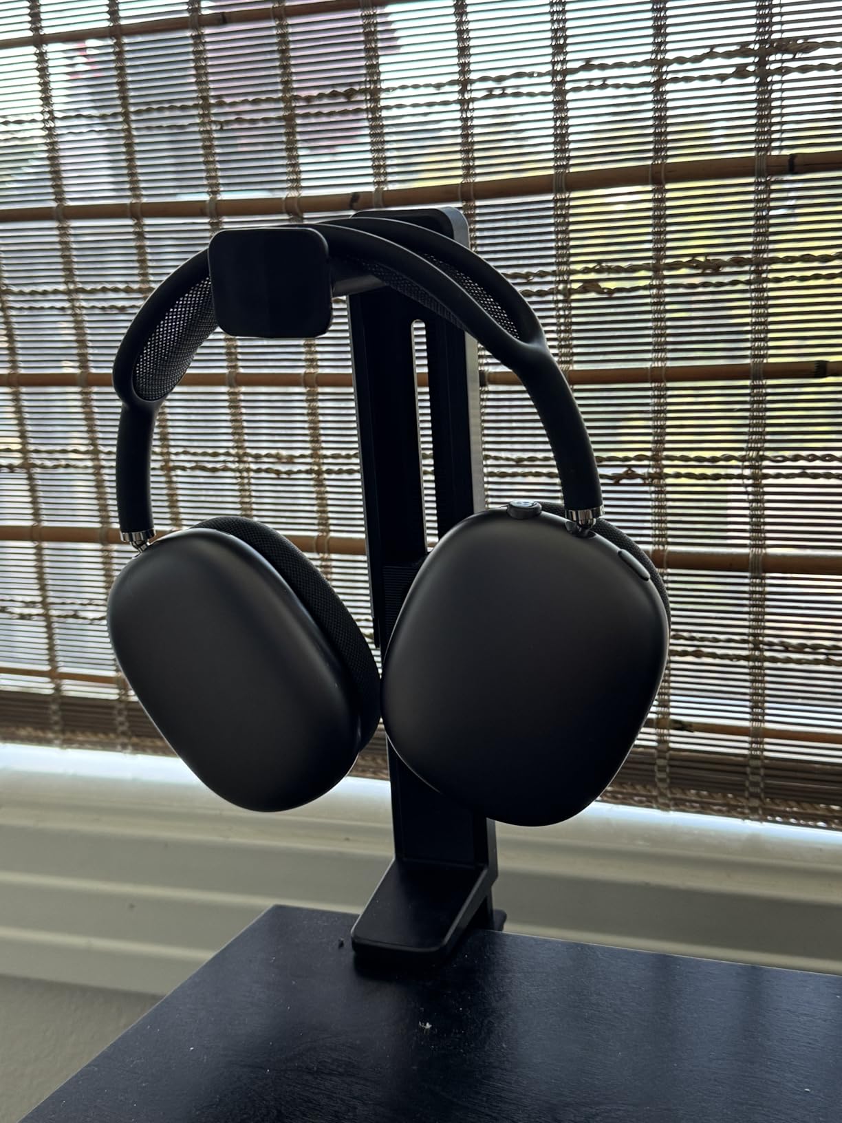 NEETTO HS906 Headphone Stand & Hanger 2 in 1, Above & Under Desk | Gaming Headset Holder Mount Hook with Height Adjustable & Rotating Clamp, Earphone Rack with Cable Clip customer photo 2
