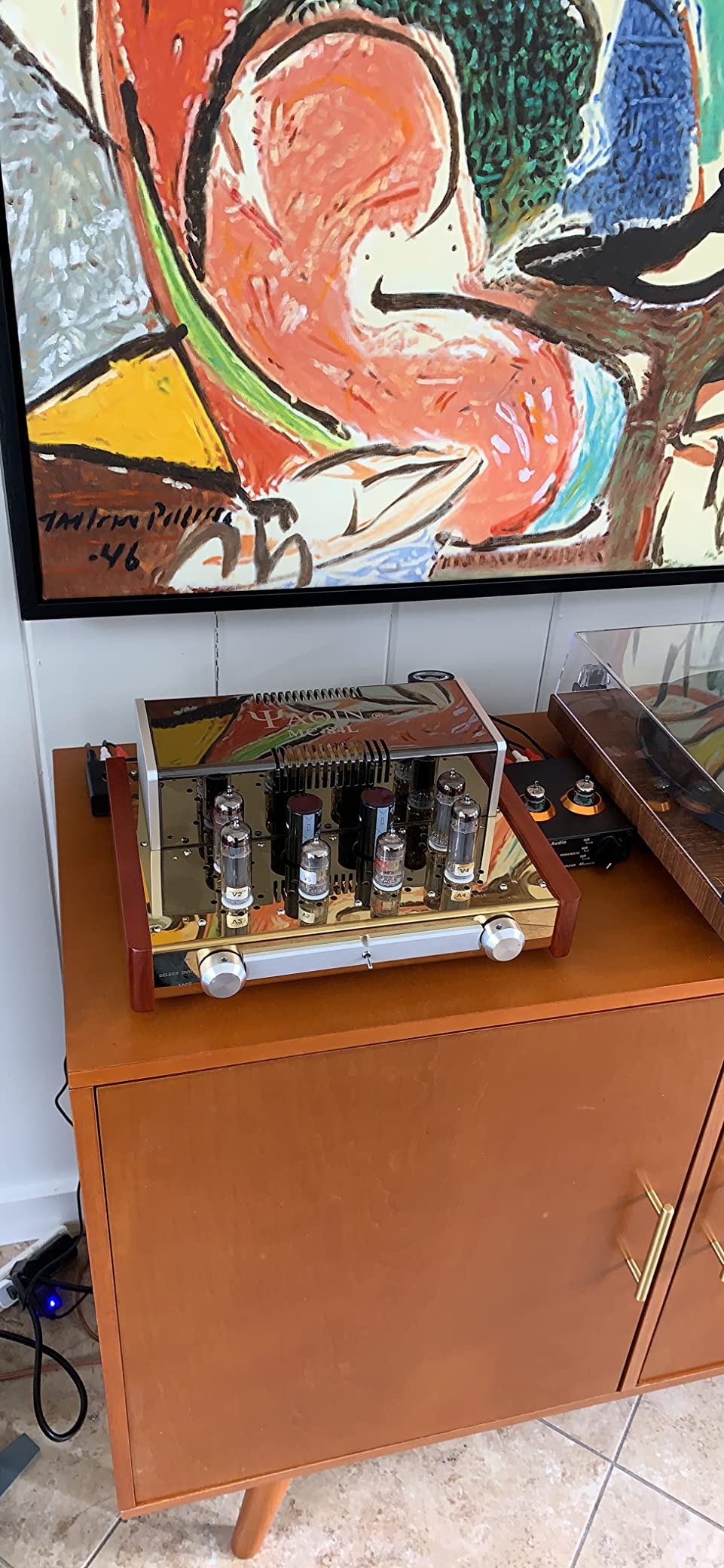 Yaqin MC-84L Stereo Vacuum Tube Push-Pull Integrated Amplifier, Output Power 12Wx2, Tubes 6P14x4pcs 12AX7Bx2pcs, AC 115V or AC 230V customer photo 2