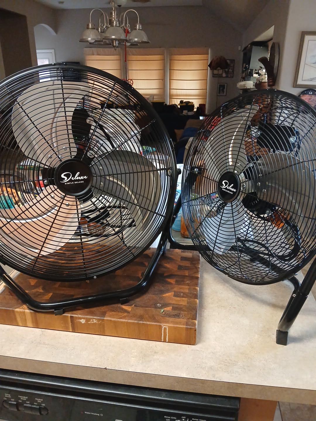 Simple Deluxe 20 Inch 3-Speed High Velocity Heavy Duty Metal Industrial Floor Fan for Warehouse, Workshop, Factory and Basement, Black, 2 Pack customer photo 1