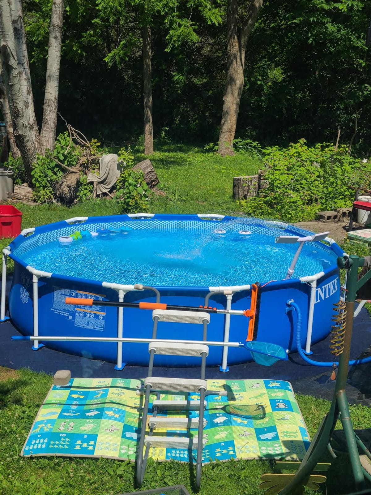 INTEX Metal Frame 8ft x 20in Round Above Ground Swimming Pool | 28205EH - Pool Only (Pump Not Included) customer photo 2