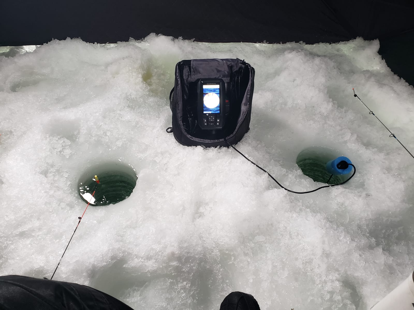 Garmin Striker Plus 4 Ice Fishing Bundle, Includes Portable Striker Plus 4 Fishfinder and Dual Beam-IF Transducer customer photo 1
