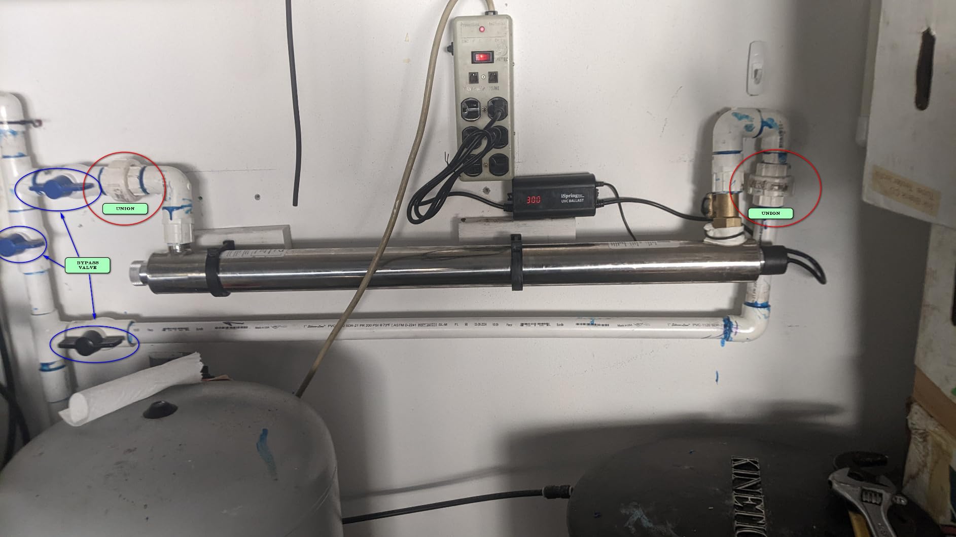 iSpring UVF55FS Whole House UV Water Filter with Smart Flow Sensor Switch, 55W, 12 GPM customer photo 1