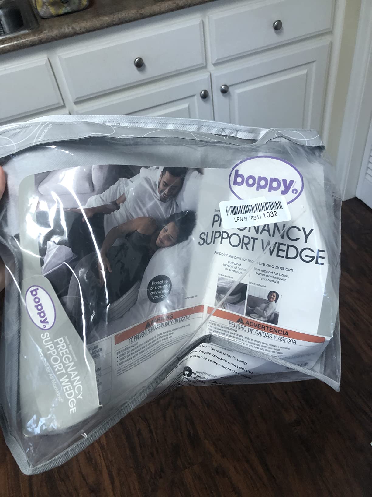 Boppy Wedge Pregnancy Pillow, Compact Maternity Support for Back and Hips customer photo 1