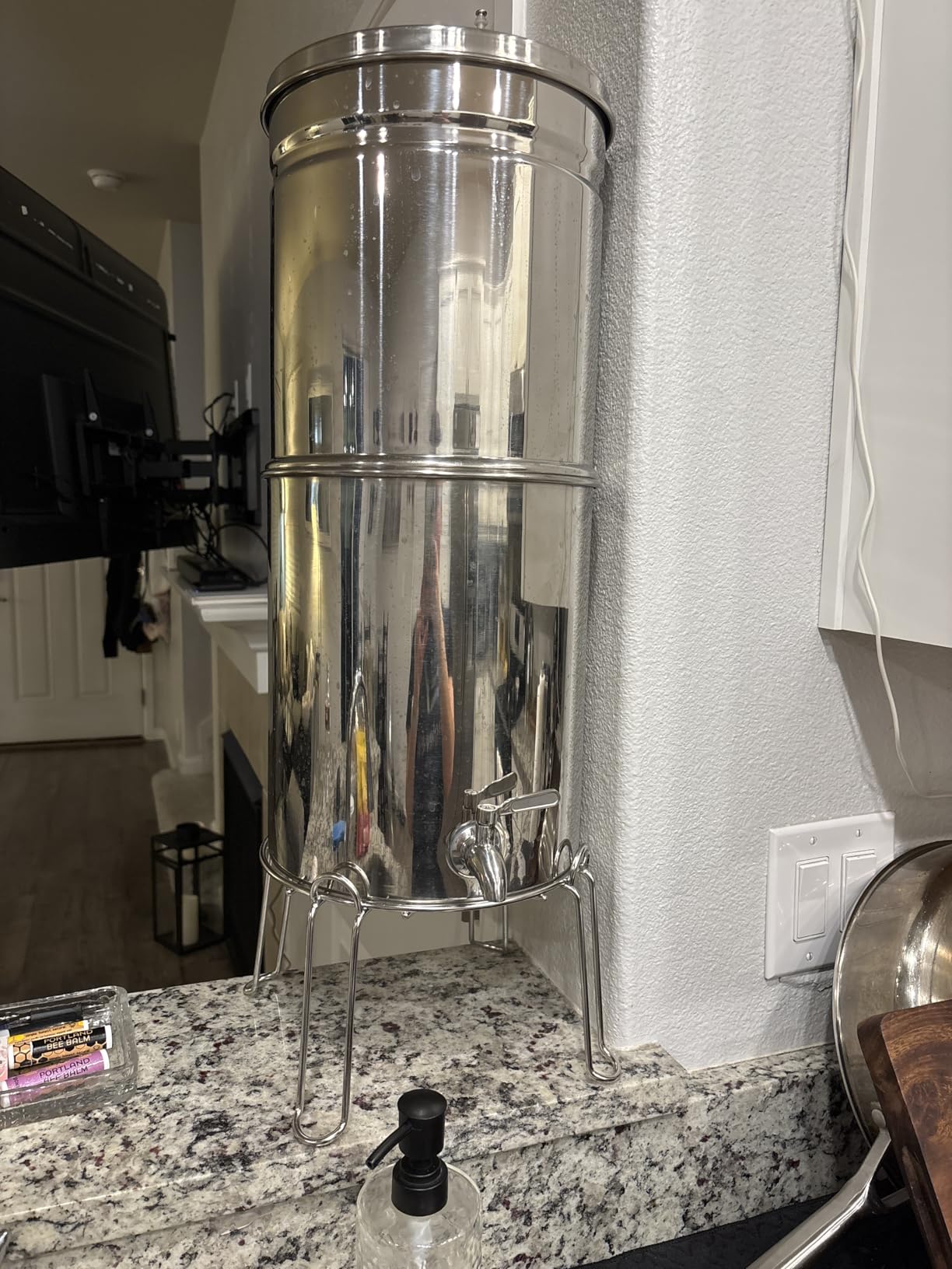 ProOne Big+ Gravity Water Filter System, High Capacity Countertop Stainless Steel customer photo 1