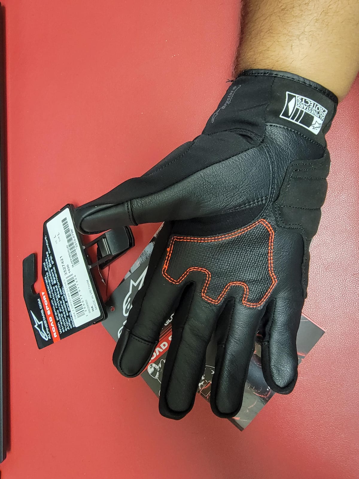 Alpinestars SMX Z Drystar Gloves (Large) (Black/RED) customer photo 2