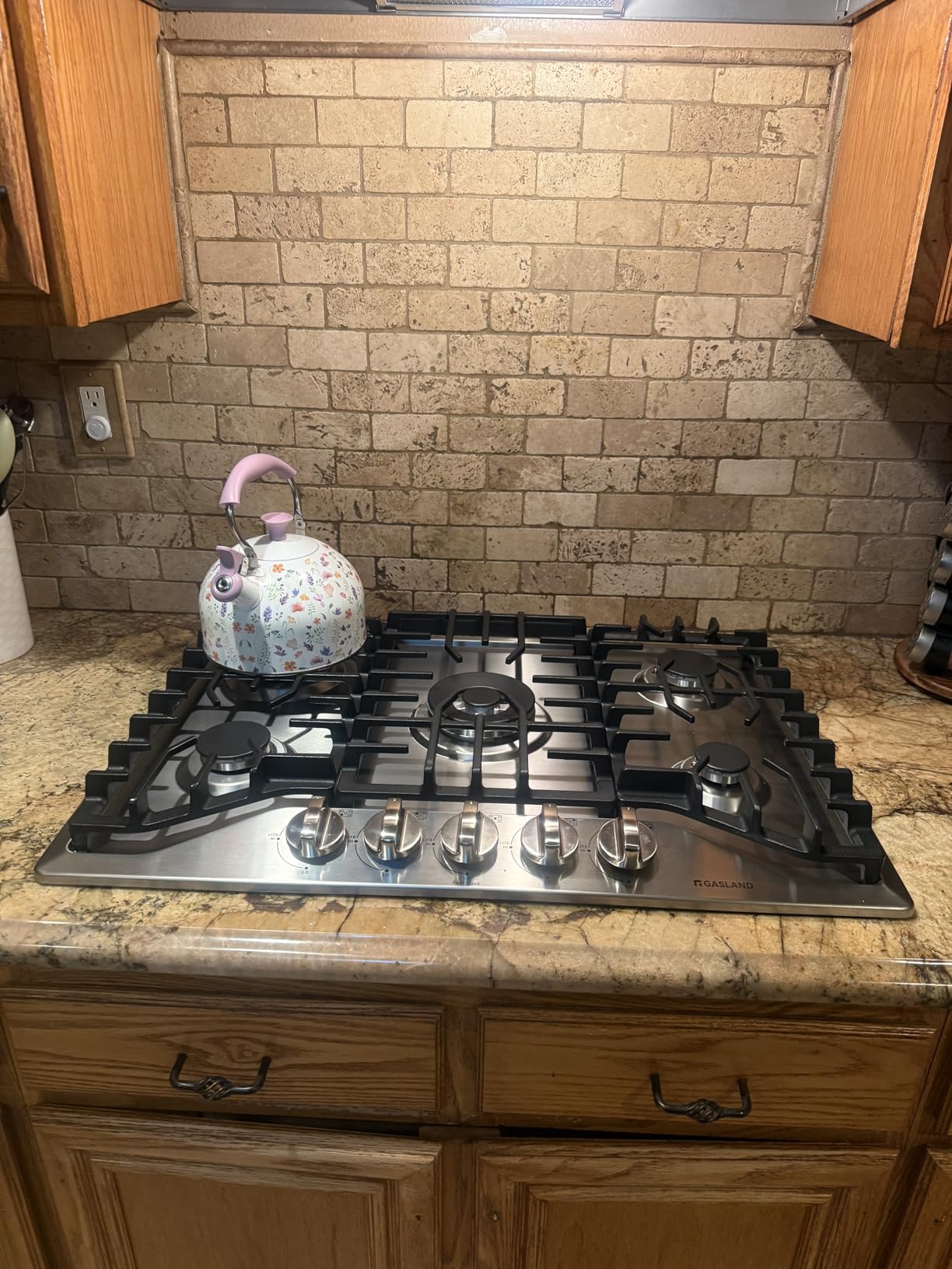 GASLAND 36 Inch Gas Cooktop, PRO GH2365SF 5 Italy Sealed Burner Propane Stovetop, NG/LPG Convertible Gas Cooktops, Plug-in with Thermocouple Protection, CSA Certified, Stainless Steel customer photo 2
