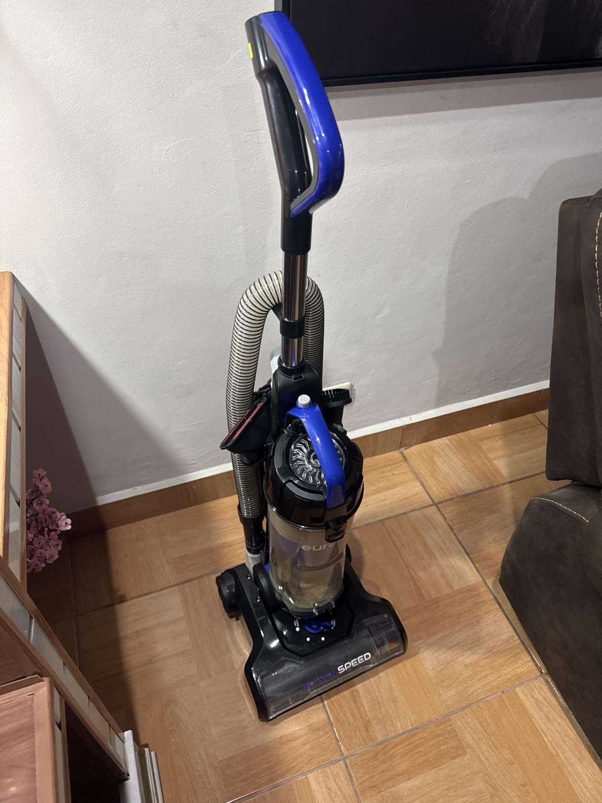 Eureka Lightweight Powerful Upright Vacuum Cleaner for Carpet and Hard Floor, PowerSpeed, New Model, Blue/black customer photo 2