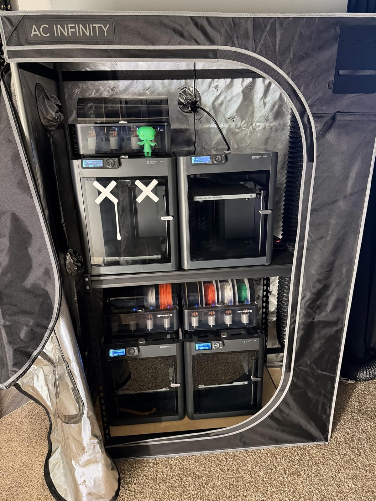 AC Infinity CLOUDLAB 642, Advance Grow Tent 4x2, Thickest Poles & Mylar customer photo 2