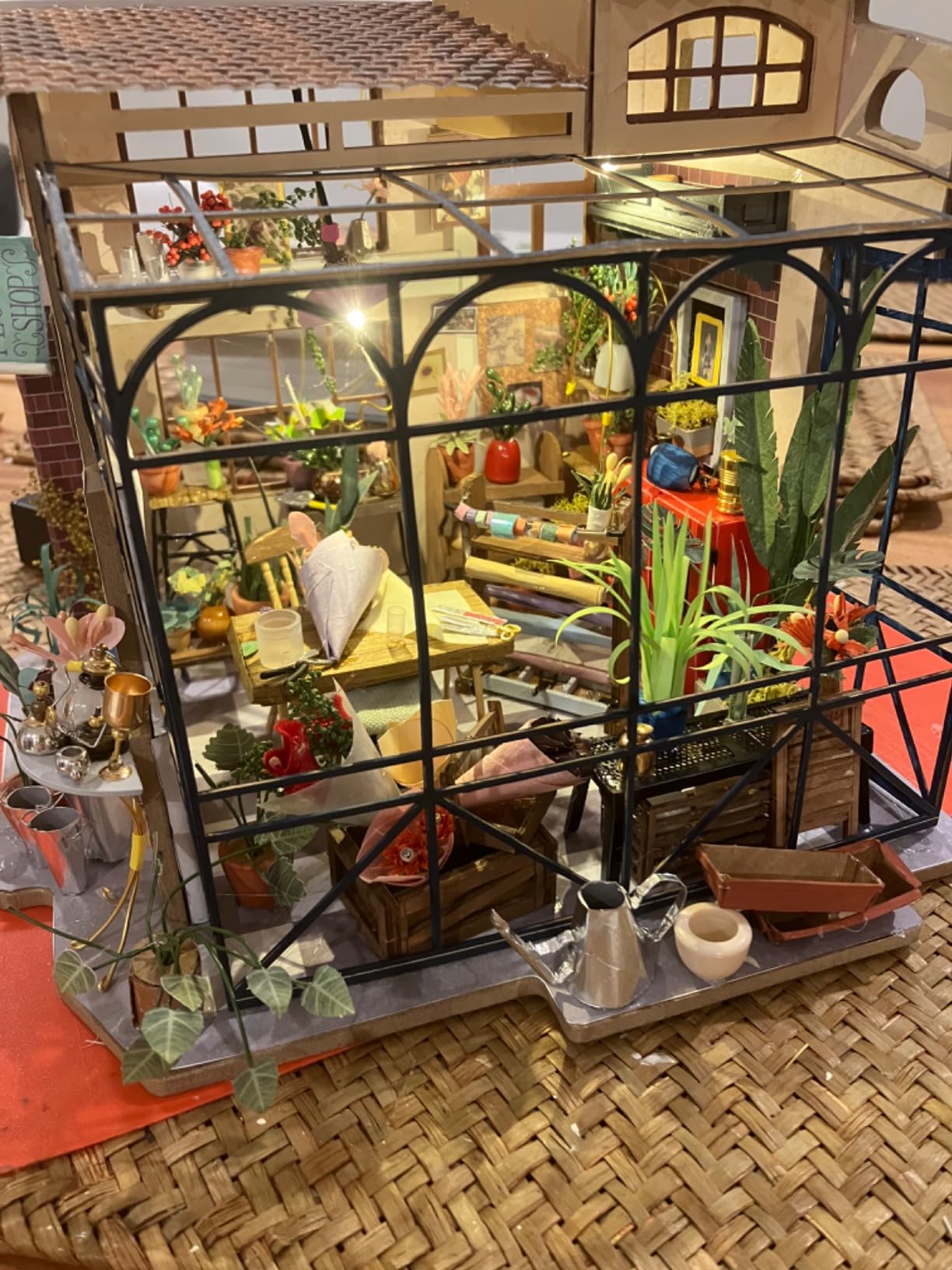 Rolife DIY Miniature Doll House Kit with Furniture for Children Adult Wooden Kits Toy (Emily's Flower Shop) customer photo 2