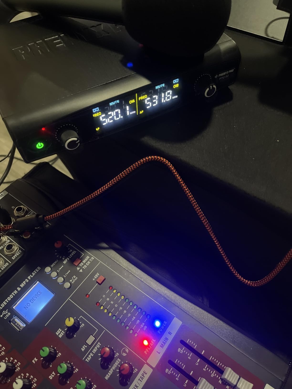 Phenyx Pro Dual UHF Tunable Frequency Wireless Microphone System PTU-52-2H | 2 Metal Mics, 2 x 30 Frequencies, 200 ft Range, Live Vocals, Karaoke, Church Services, Singing, Wedding, DJ Events customer photo 1