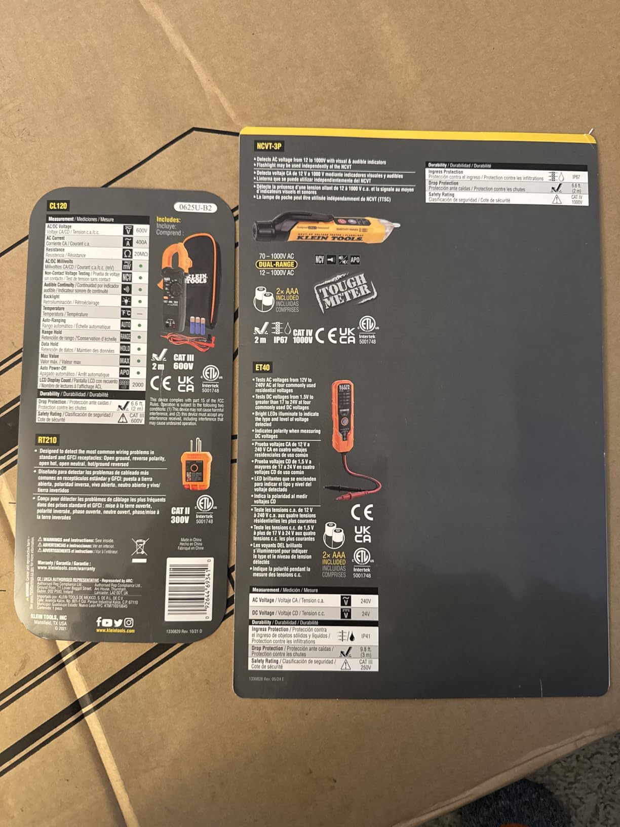 Klein Tools CL120VP Electrical Voltage Test Kit with Clamp Meter, Three Testers, Test Leads, Pouch and Batteries customer photo 2