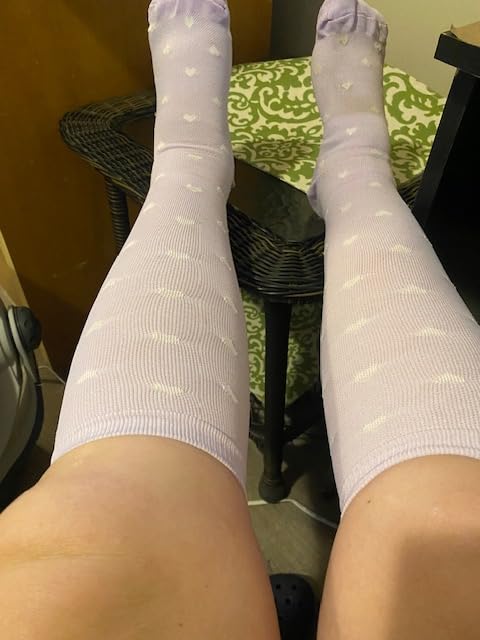 CHARMKING Compression Socks for Women & Men Circulation (8 Pairs) 15-20 mmHg Best Calf Socks Support for Athletic Cycling customer photo 1