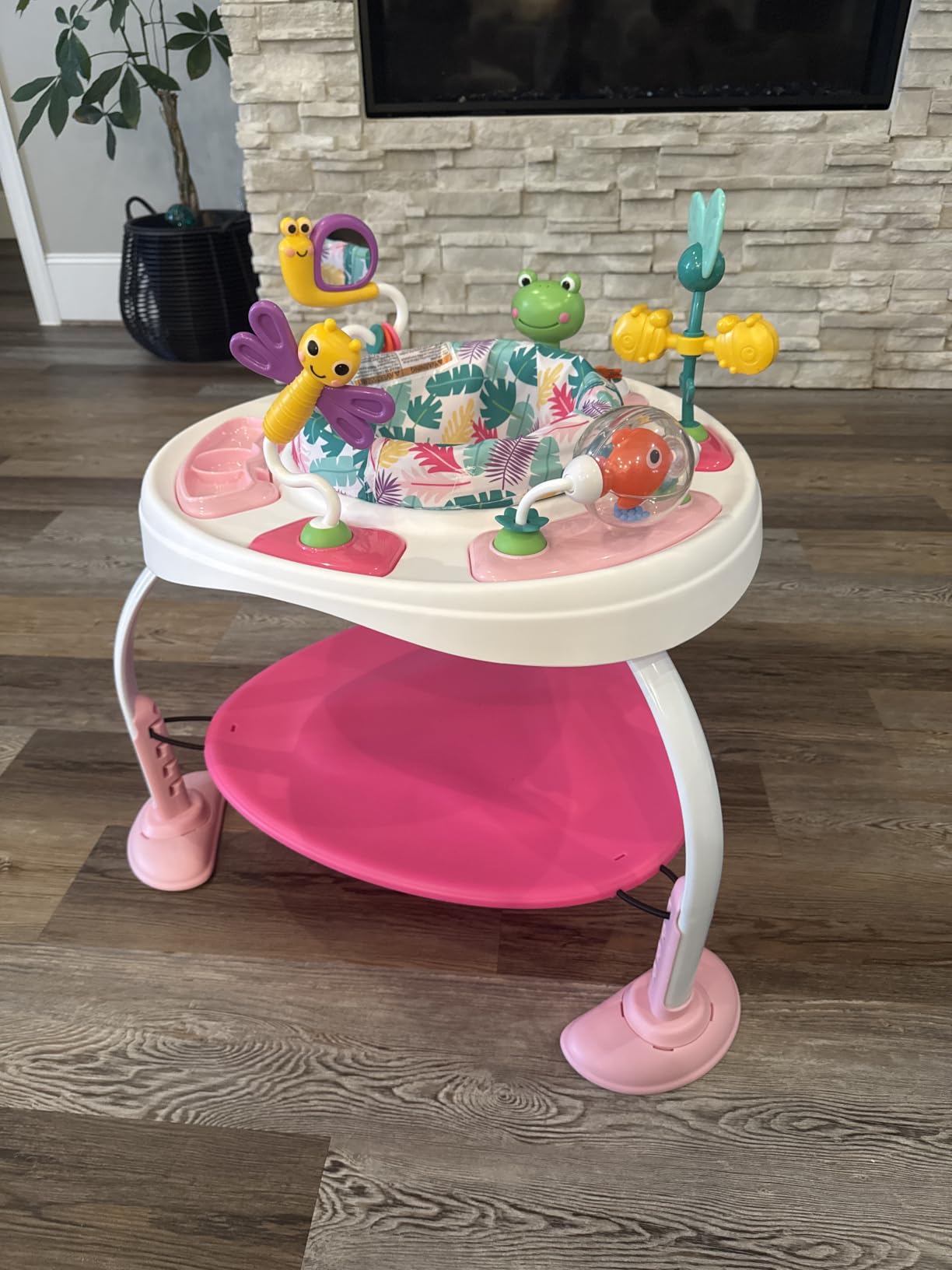 Bright Starts Bounce Bounce Baby 2-in-1 Activity Jumper & Table - Playful Palms customer photo 1