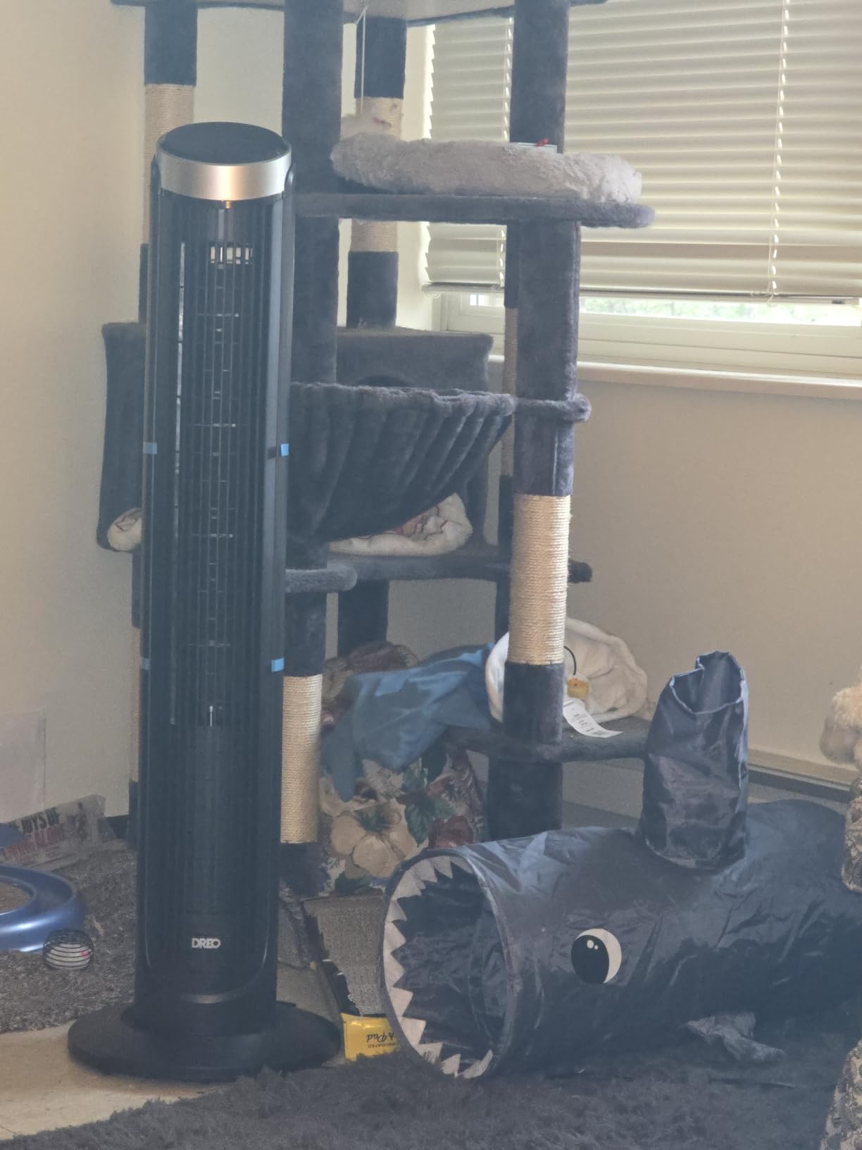 DREO Tower Fan for Bedroom, 90° Oscillating Fans that Blow Cold Air | 26 ft/s Powerful Airflow, 28dB Quiet Fan, 5 Speeds, 4 Cooling Modes, 12H Timer, 40