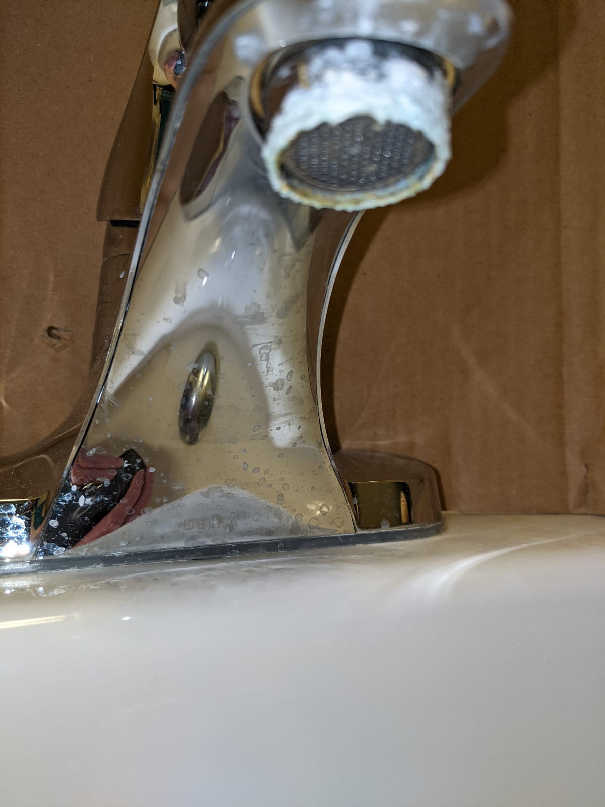 Delta Arvo Brushed Nickel Bathroom Faucet 1 Hole, Single Hole Bathroom Sink Faucet for Vanity, Push-Pop Drain Assembly, Spotshield Stainless 15840LF-SP customer photo 1