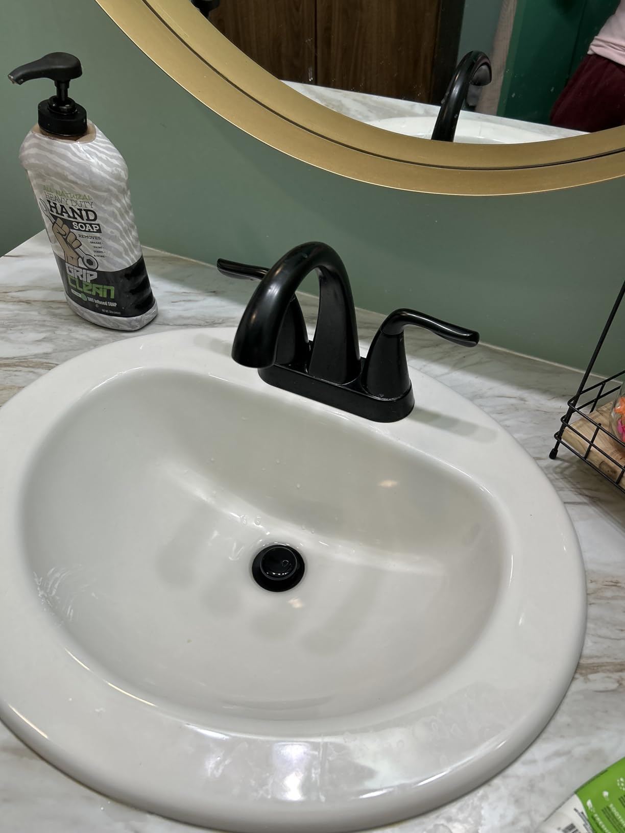 Delta Arvo Centerset Bathroom Faucet, Brushed Nickel 2-Handle Bathroom Faucet, Delta Bathroom Sink Faucet, Brushed Nickel 3-Hole Bathroom Faucet, Spotshield Stainless 25840LF-SS customer photo 2