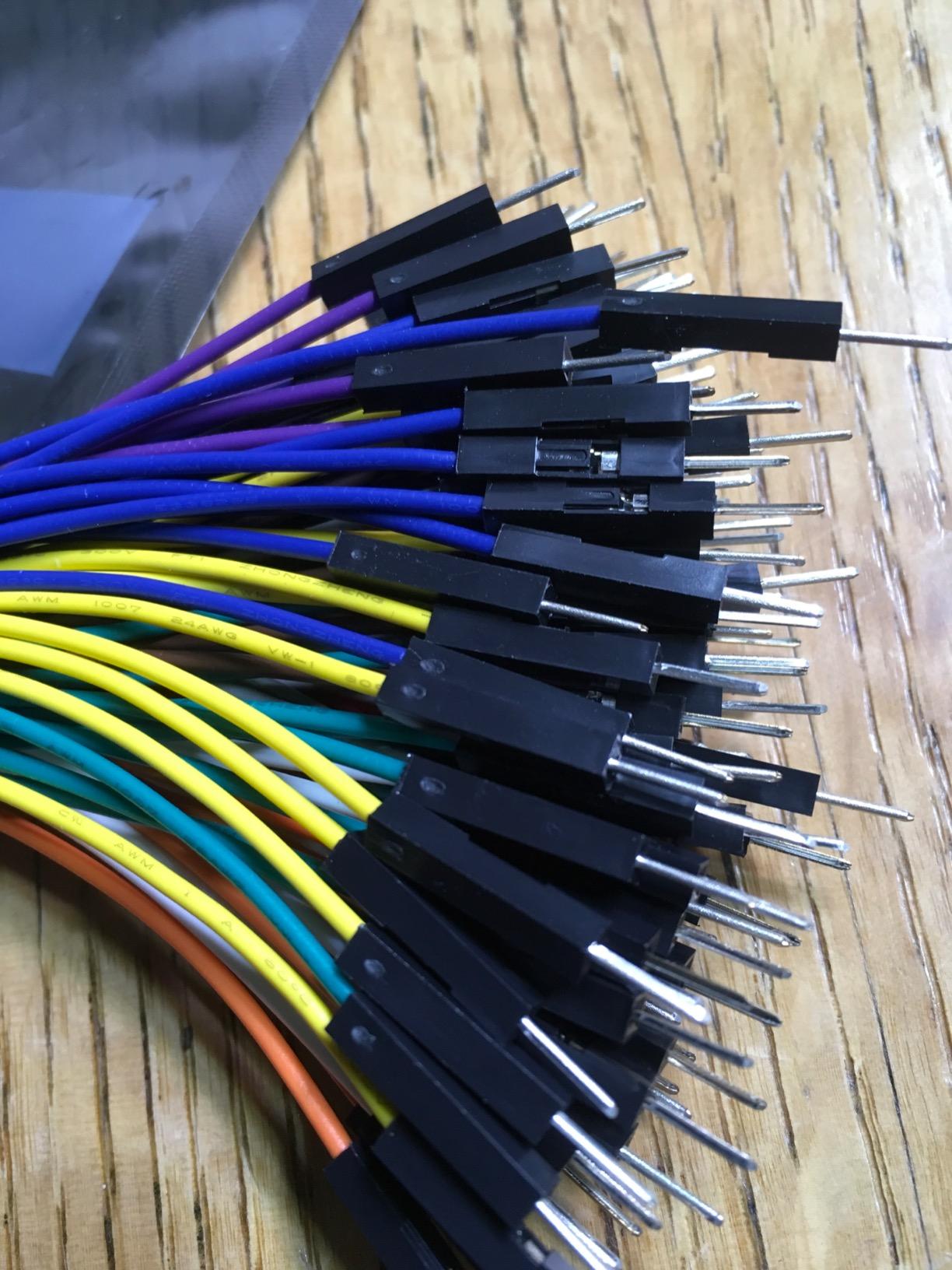 Hellotronics Premium Breadboard Jumper Wires - Male to Male, Female to Female, Square Head, 0.1'' 24AWG, 10 Colors, 100-Pack (15CM, MMx40 + MFx40 + FFx40) customer photo 2