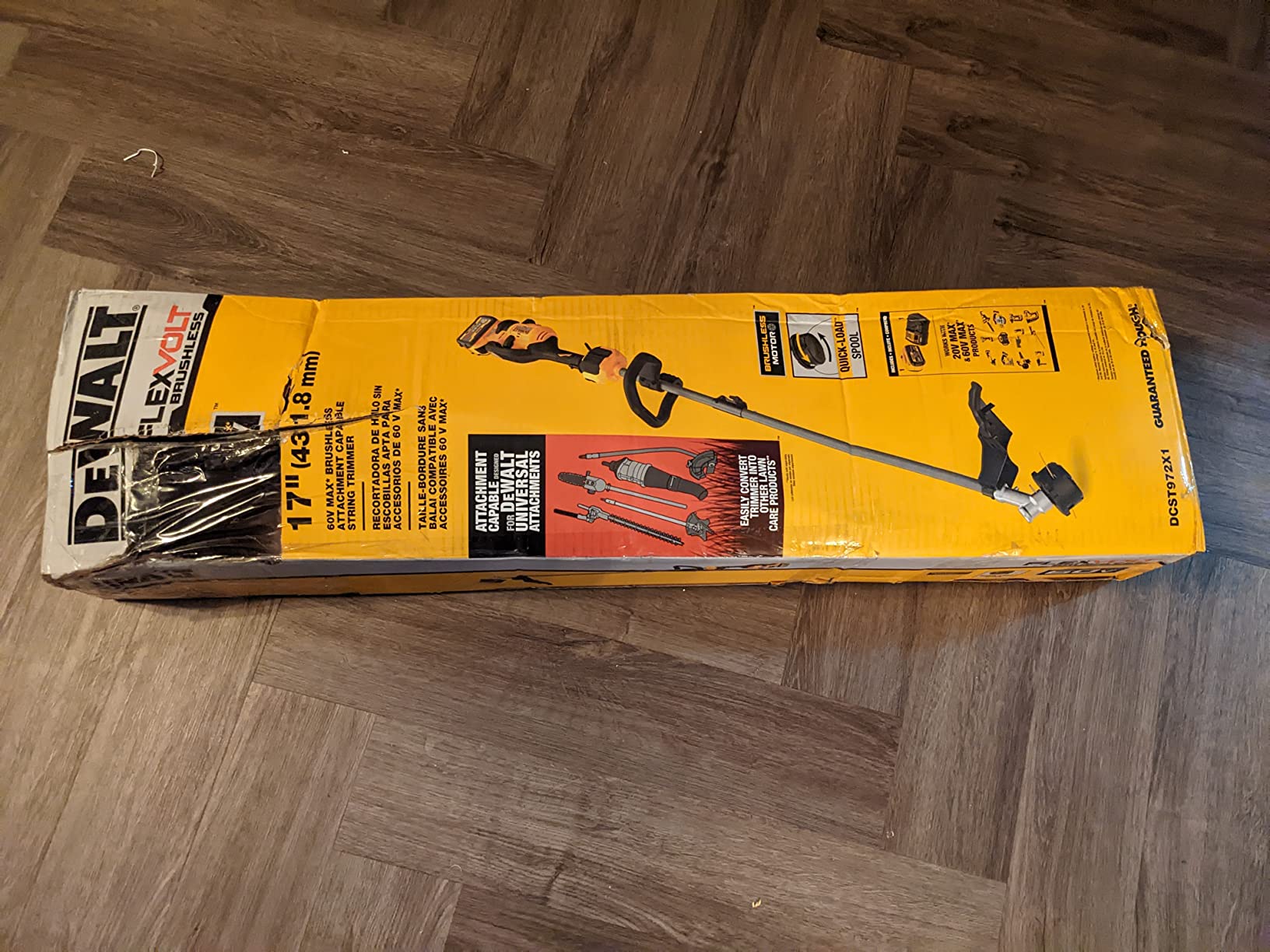 DEWALT DCST972B String Trimmer, Yellow/Black customer photo 2