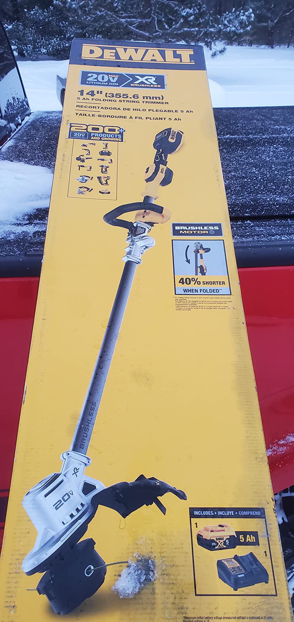 DEWALT 60V Cordless String Trimmer with Battery & Charger Included, 17 Inch, Attachment Capable (DCST972X1) customer photo 1