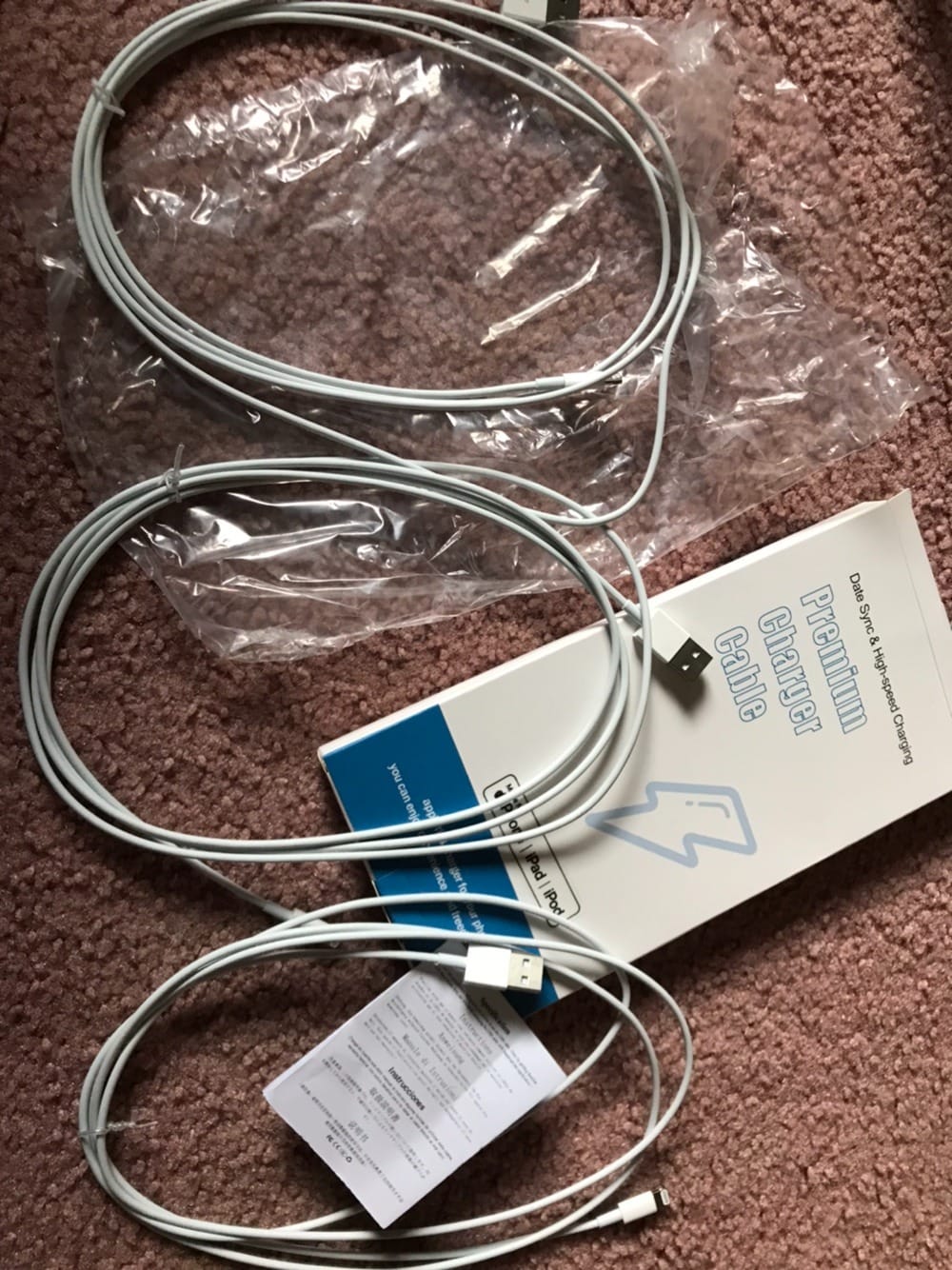 3 Pack Apple MFi Certified iPhone Charger Cable 6ft, Apple Lightning to USB Cable Cord 6 Foot, 2.4A Fast Charging,Apple Phone Long Chargers for iPhone 14/13/12/11/11 Pro/11 Max/X/XS/XR/XS Max/8/7/6 customer photo 2