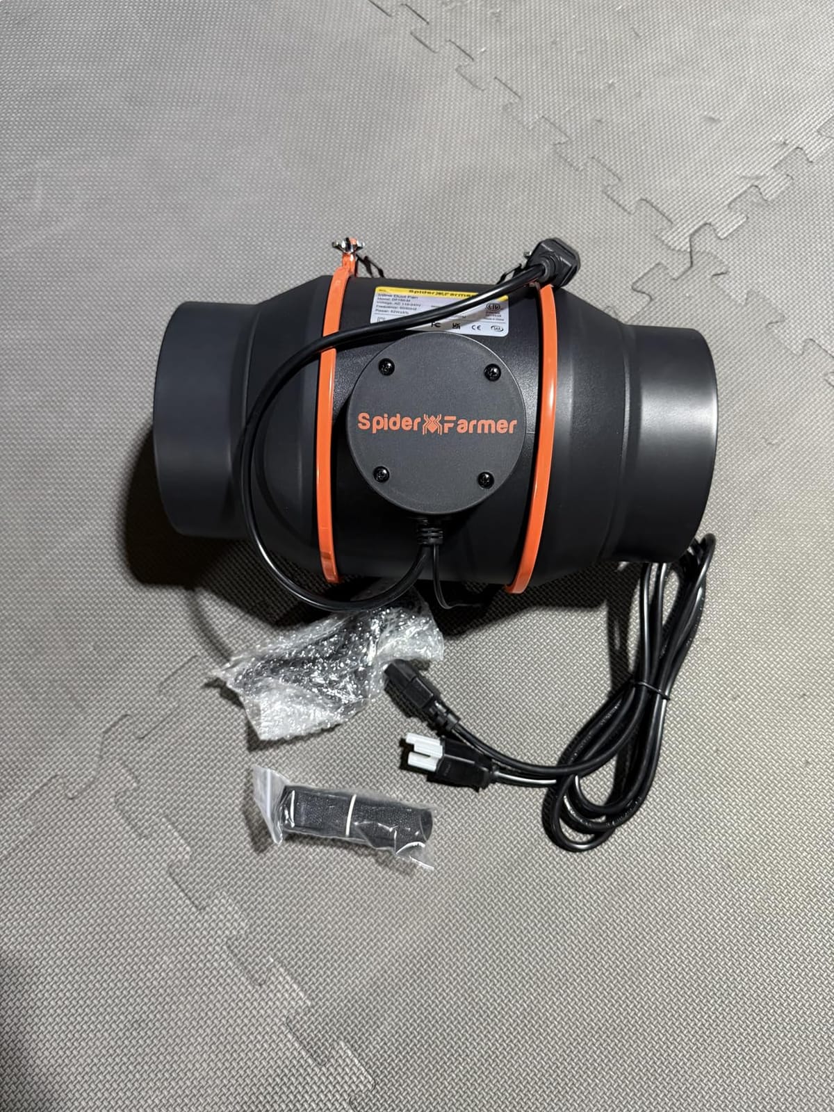 Spider Farmer 6 Inch Inline Duct Fan, 402 CFM Quiet EC Motor with RJ12 Speed Controller customer photo 1