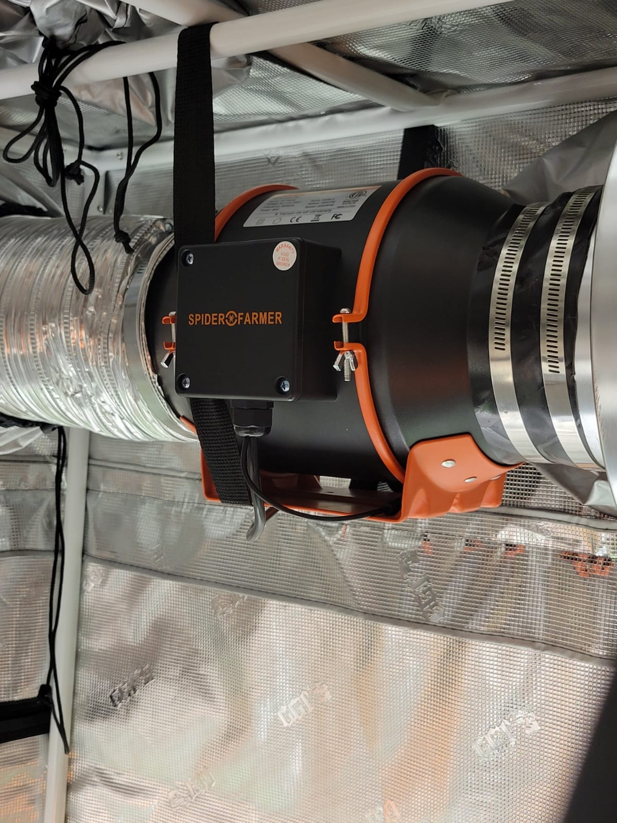 Spider Farmer 6 Inch Inline Duct Fan, 402 CFM Quiet EC Motor with RJ12 Speed Controller customer photo 2