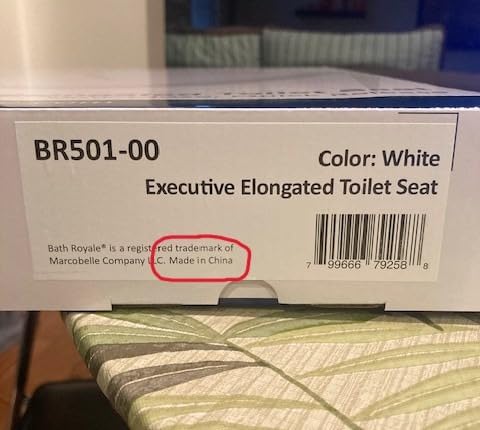 Bath Royale Slow Close Toilet Seat BR501-00 White Elongated, Stain-Resistant and Easy to Keep Clean, Heavy Duty Fits All Toilet Brands, Executive Series customer photo 2