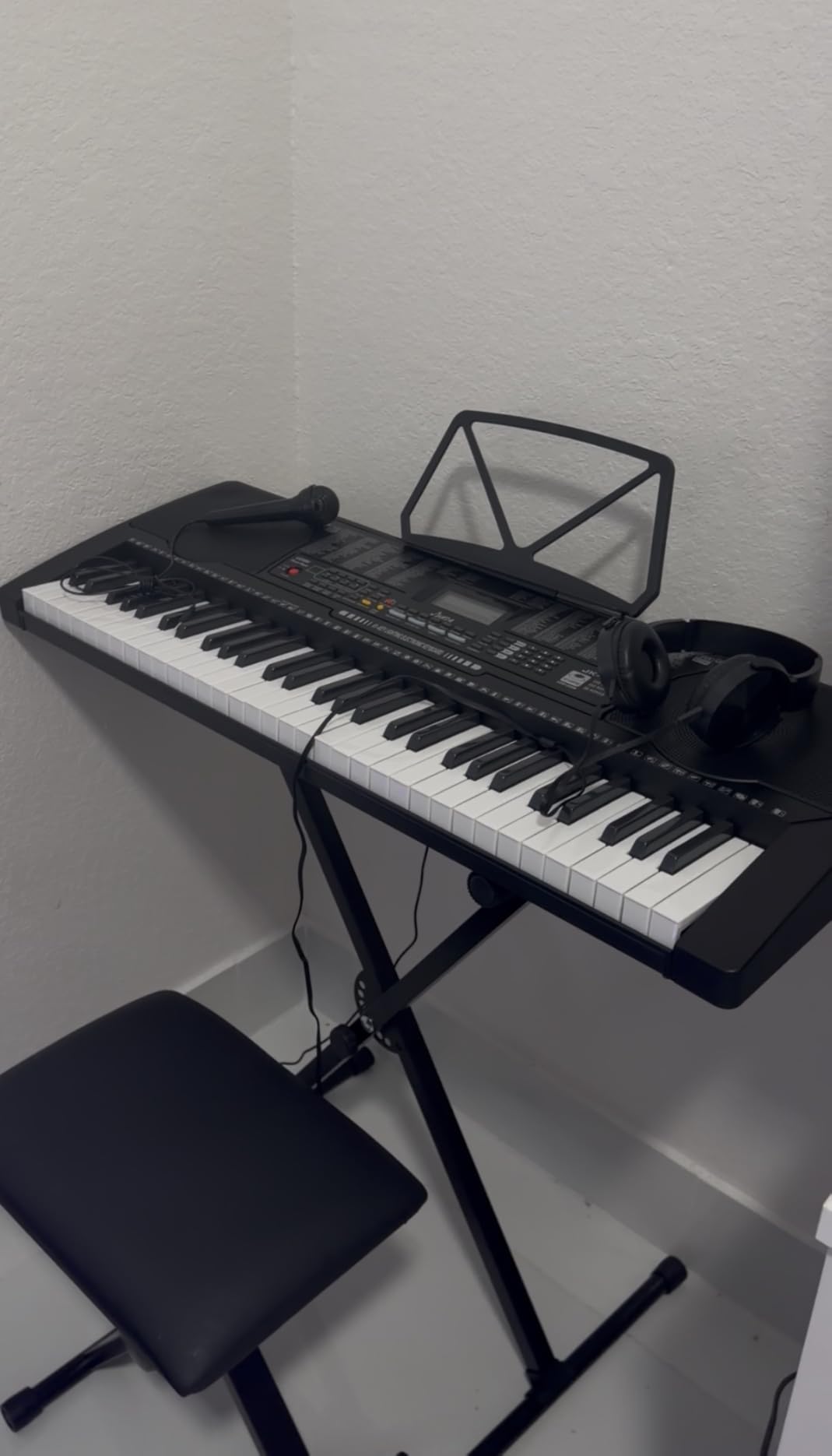 JIKADA 61 Key Portable Electronic Keyboard Piano,3 Teaching Modes customer photo 2