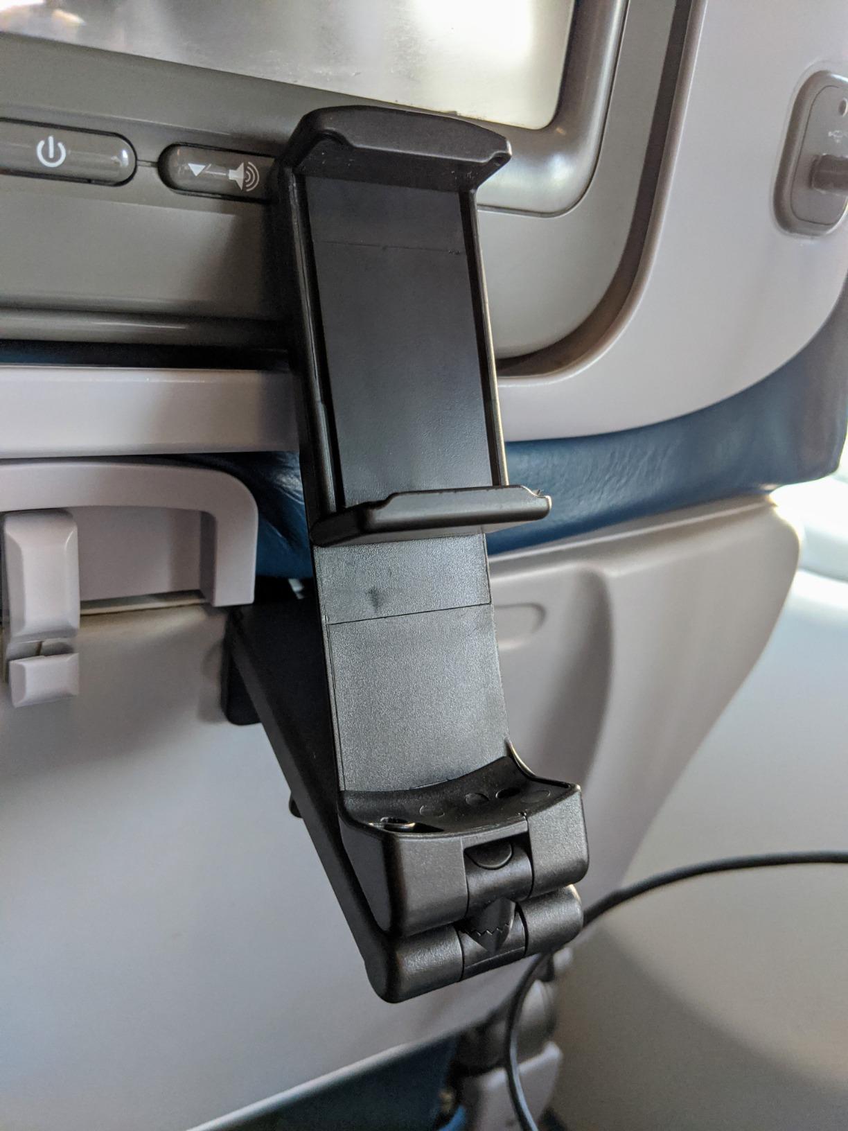 Perilogics Airplane Phone Holder Mount Universal in Flight Hands Free Viewing with Multi-Directional Dual 360 Degree Rotation (Black/Black) customer photo 2