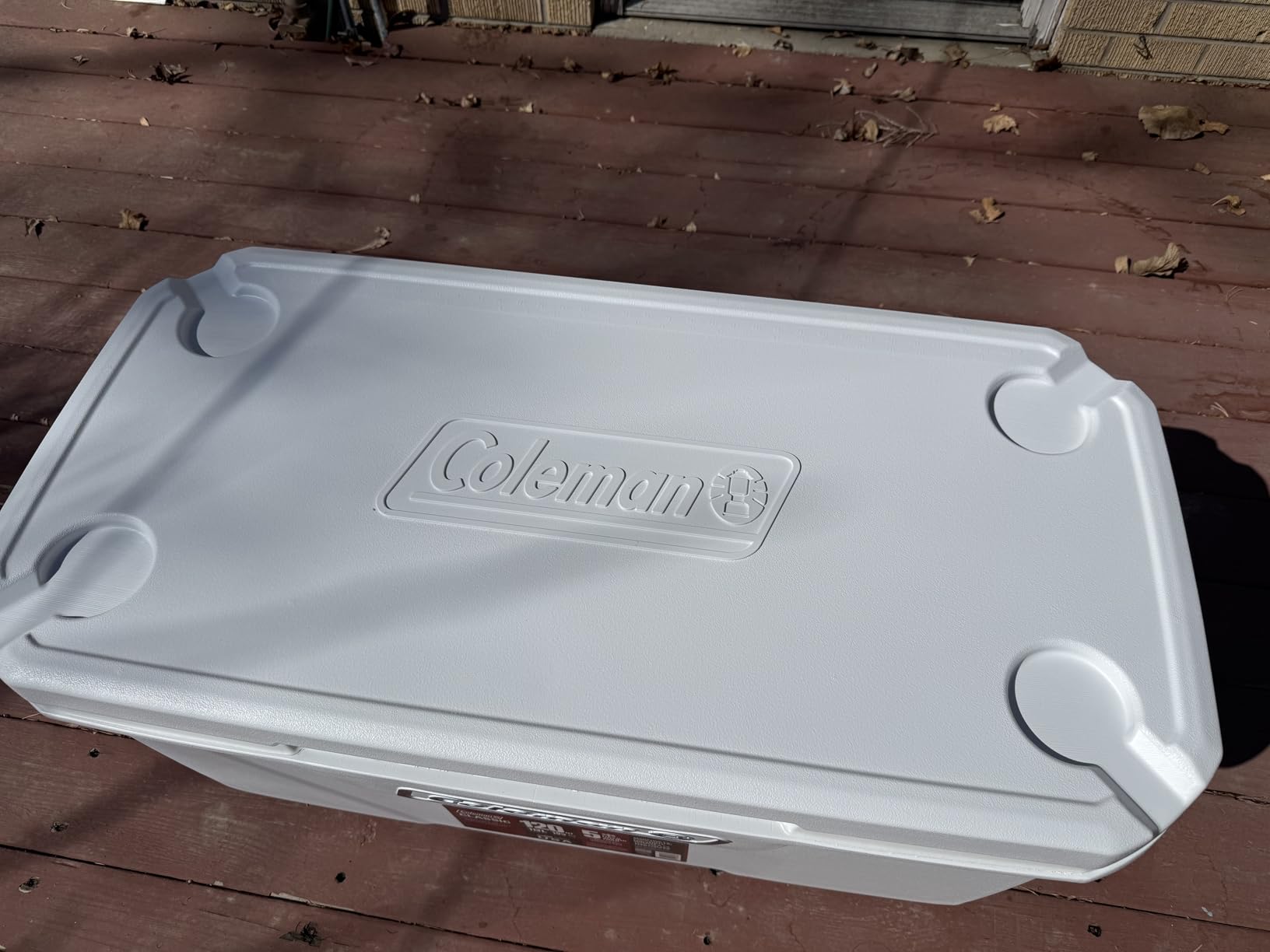 Coleman Marine Cooler with Fully Insulated UV Guard Lid & Body, Keeps Ice for 3+ Days, Great for Boating & Fishing, 52qt/100qt Wheeled/120qt Options customer photo 1