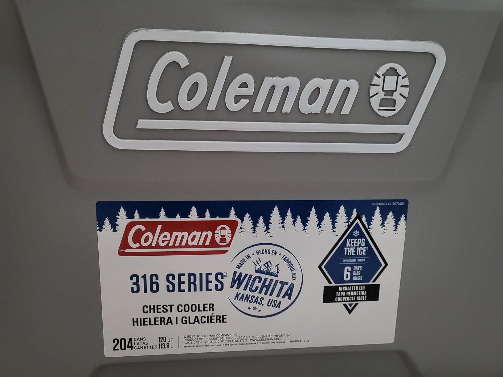 Coleman Marine Cooler with Fully Insulated UV Guard Lid & Body, Keeps Ice for 3+ Days, Great for Boating & Fishing, 52qt/100qt Wheeled/120qt Options customer photo 2