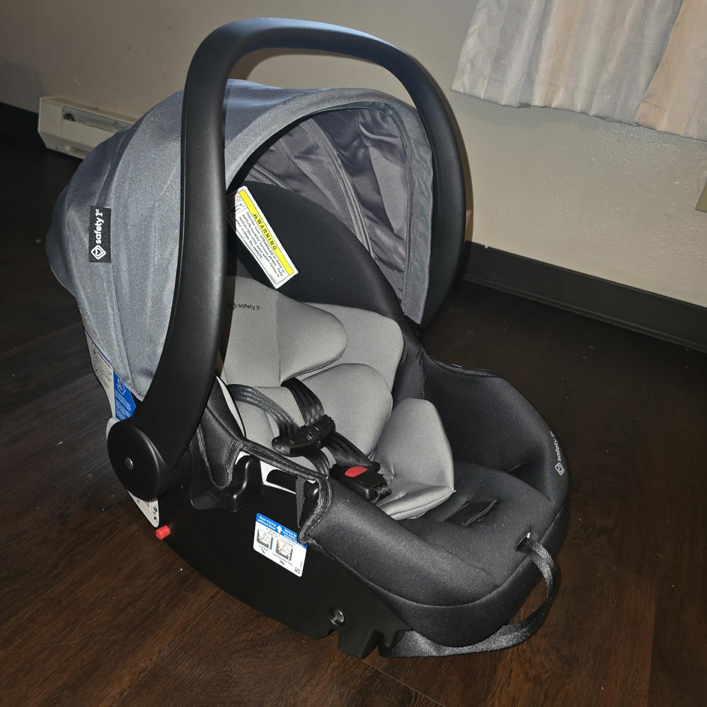 Safety 1st Smooth Ride Travel System Stroller and OnBoard FLX Infant Car Seat, Newborn to Toddler Baby Combo, Easy-Install, Large Canopy, Ample Storage, Foldable, Rear-Facing 4-30 lbs, Black Cherry customer photo 1