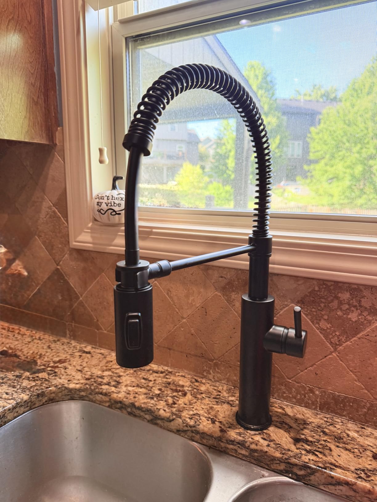 Delta Antoni Pro Style Commercial Kitchen Faucet with Pull Down Sprayer, Spotshield Stainless 18803-SP-DST customer photo 2